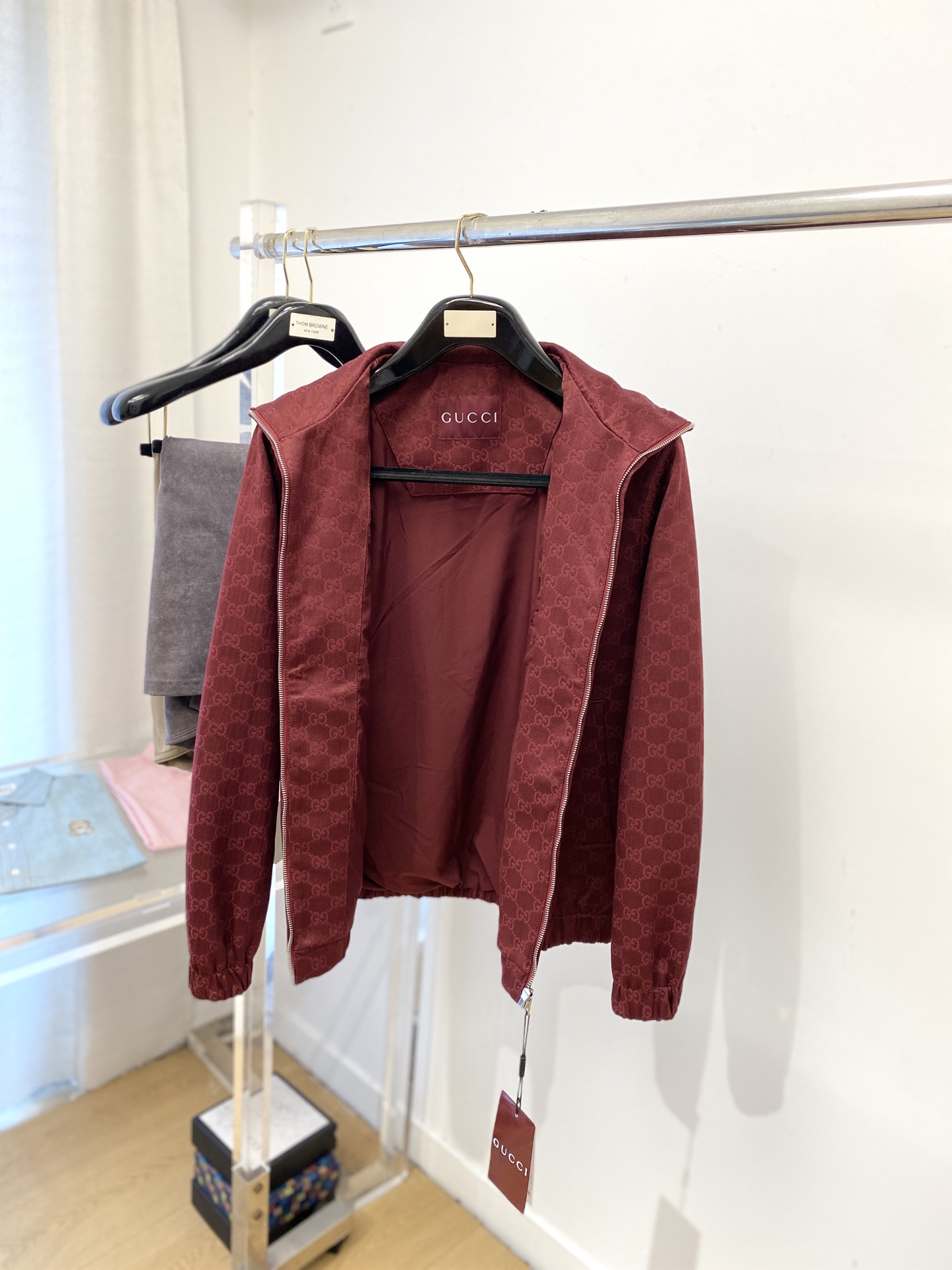 古奇、2025新品夹克外套，时尚帅气，简约百搭款，顶级数码定位定织字母logo，定制原版面料，不仅挺括，