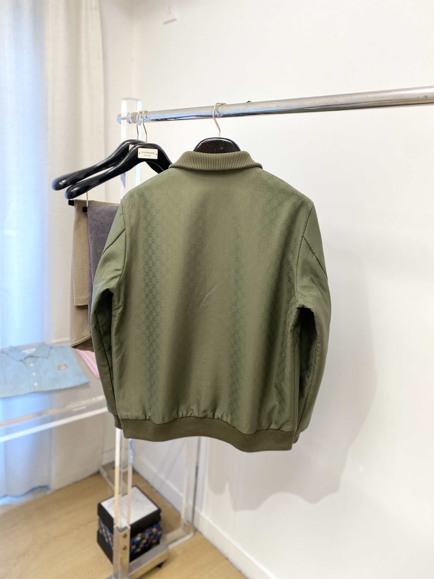 支持年后退换！ 古奇、2025新品夹克外套，时尚帅气，简约百搭款，原版五金辅料logo，定制原版面料，不