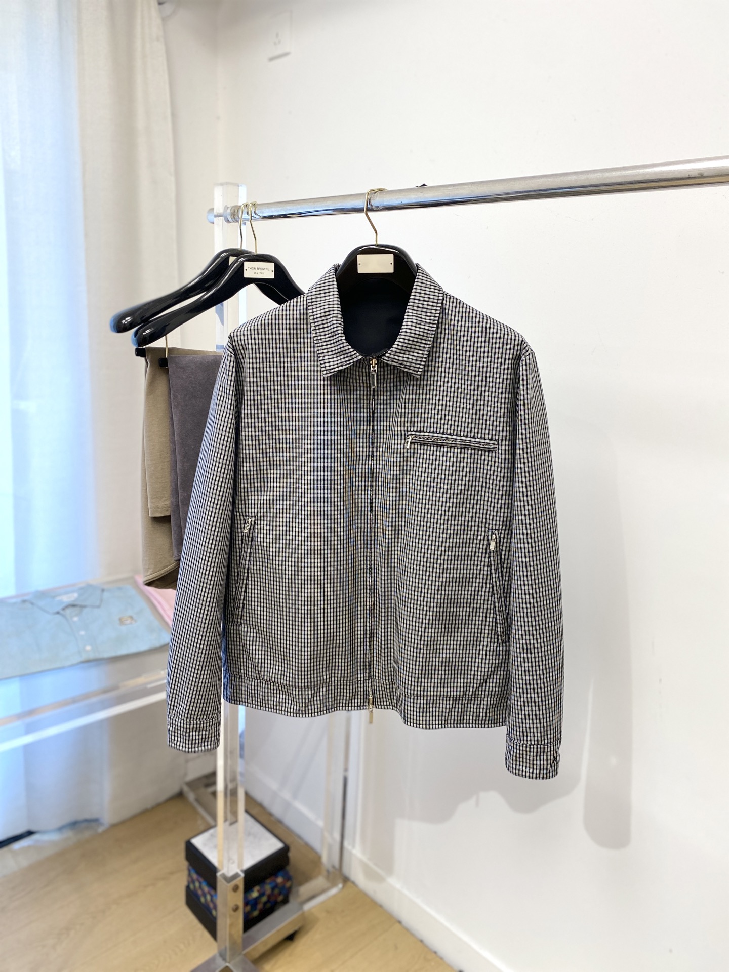 迪奥、 2025新品双面穿夹克外套，时尚帅气，简约百搭款，原版五金辅料logo，定制原版面料，不仅挺括，