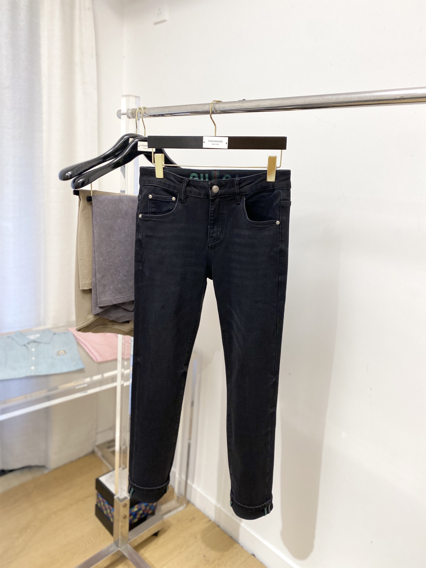 支持年后退换！ 古奇、 2025最新品，专柜同步有售，原单狠货，水洗休闲牛仔裤，进口原版水洗弹力面料，舒