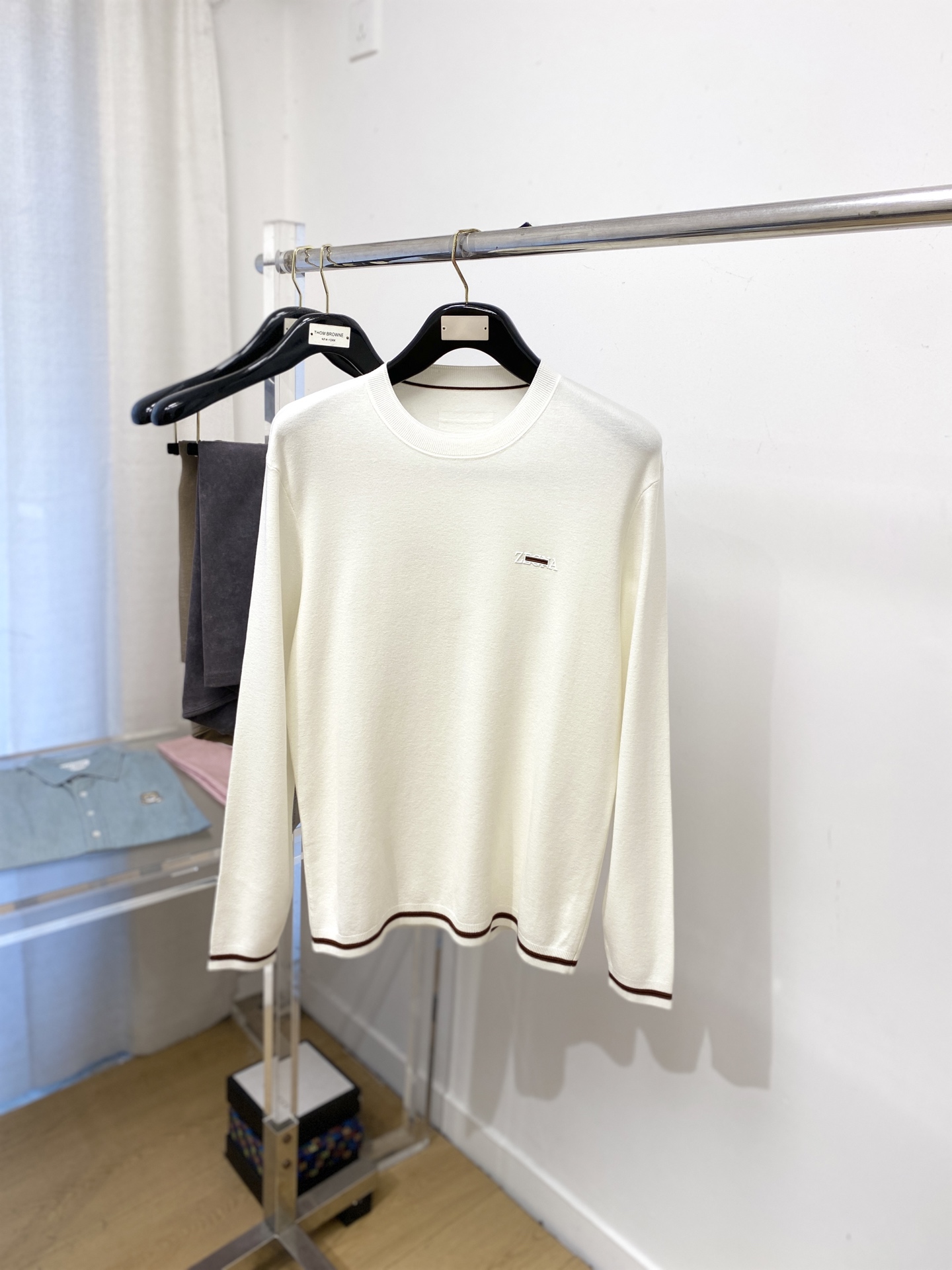 杰尼亚、2025新品羊毛衣 具有手感细腻柔软，可直接与肌肤接触，让暖心的纱线变化出细腻的质感，顶级工艺极