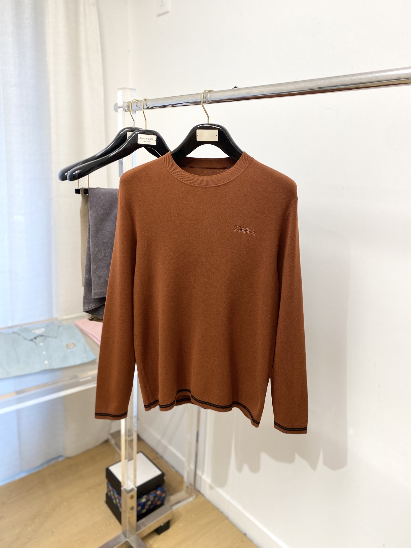 杰尼亚、2025新品羊毛衣 具有手感细腻柔软，可直接与肌肤接触，让暖心的纱线变化出细腻的质感，顶级工艺极