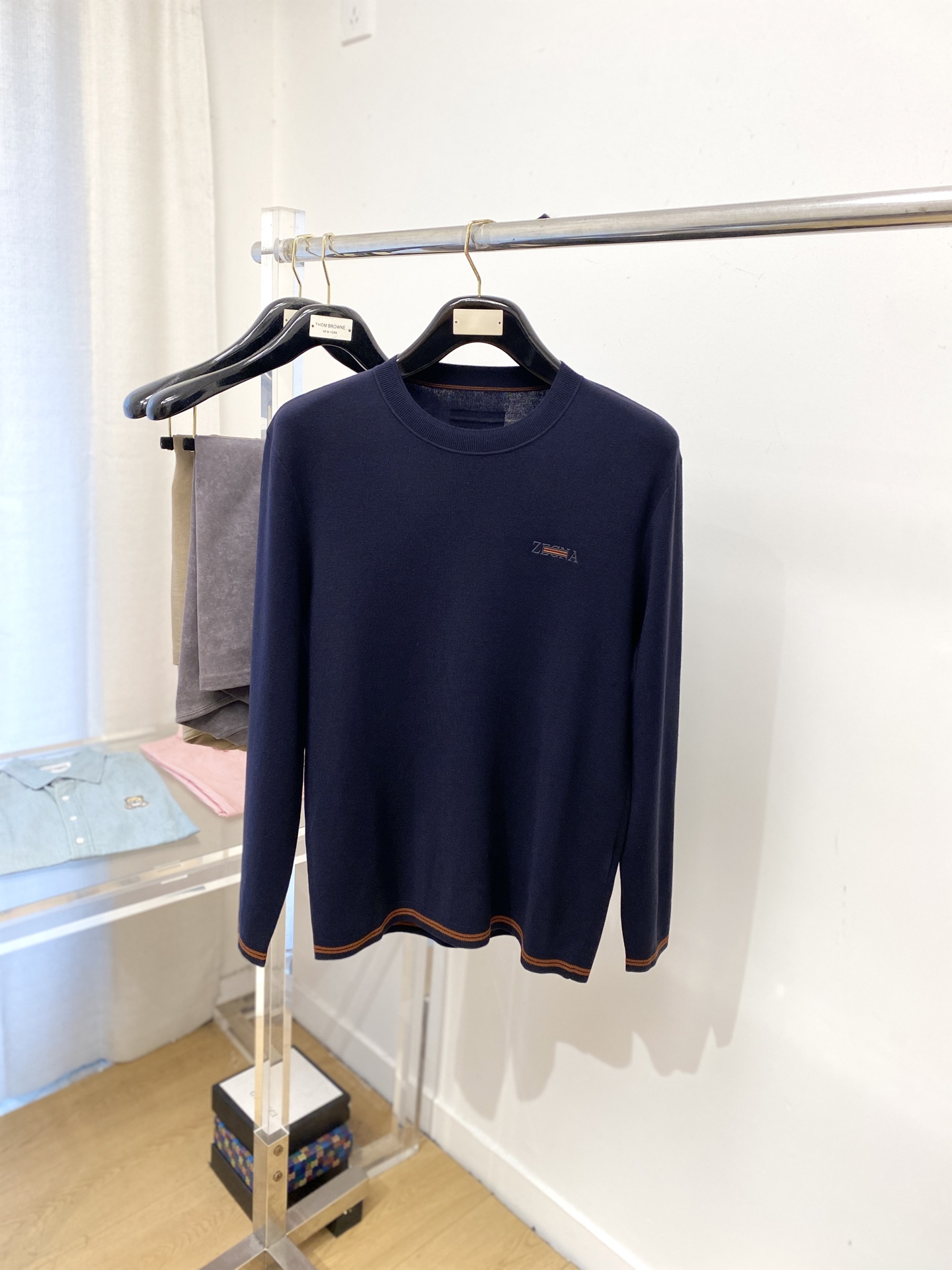 杰尼亚、2025新品羊毛衣 具有手感细腻柔软，可直接与肌肤接触，让暖心的纱线变化出细腻的质感，顶级工艺极