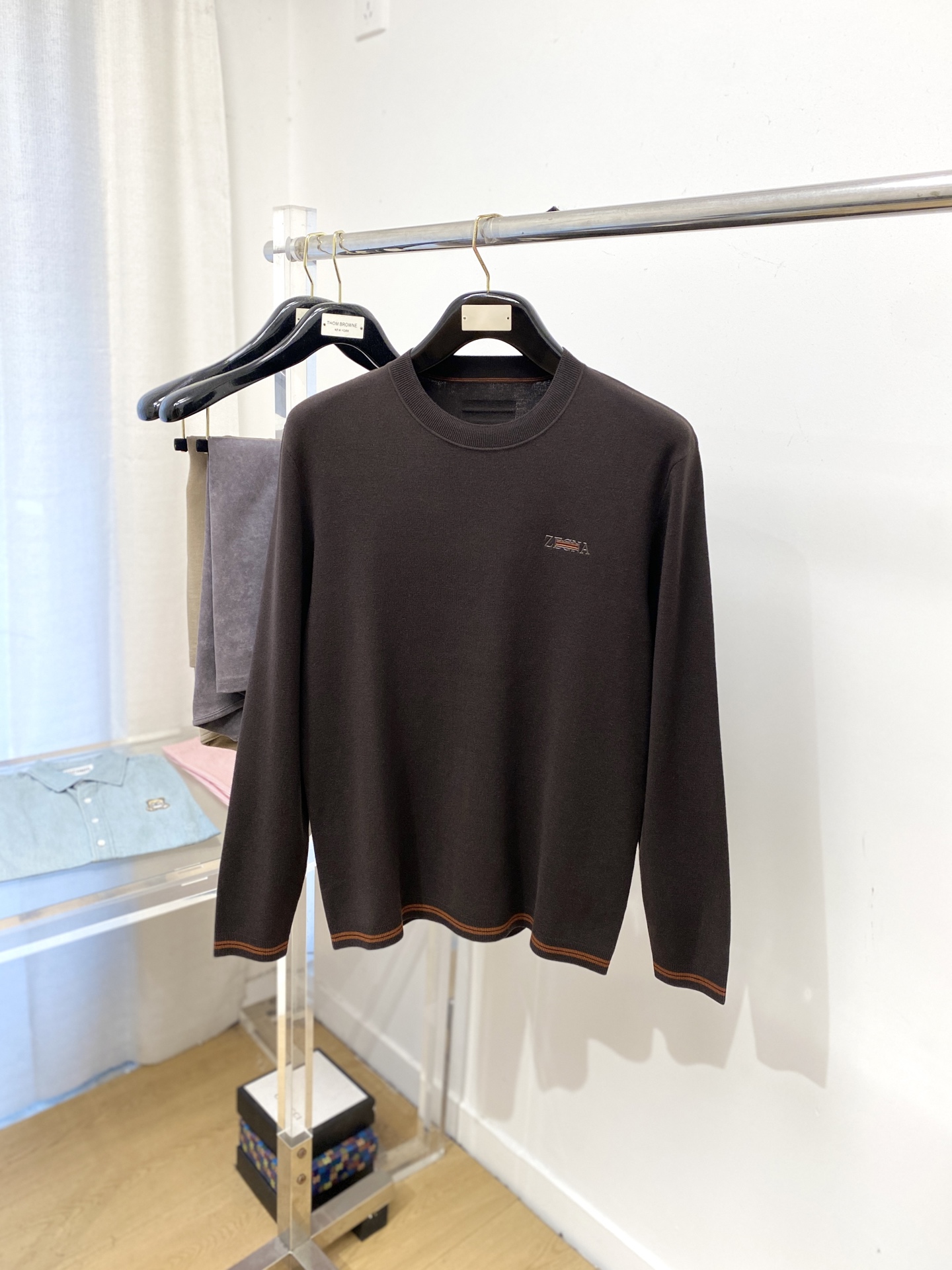 杰尼亚、2025新品羊毛衣 具有手感细腻柔软，可直接与肌肤接触，让暖心的纱线变化出细腻的质感，顶级工艺极