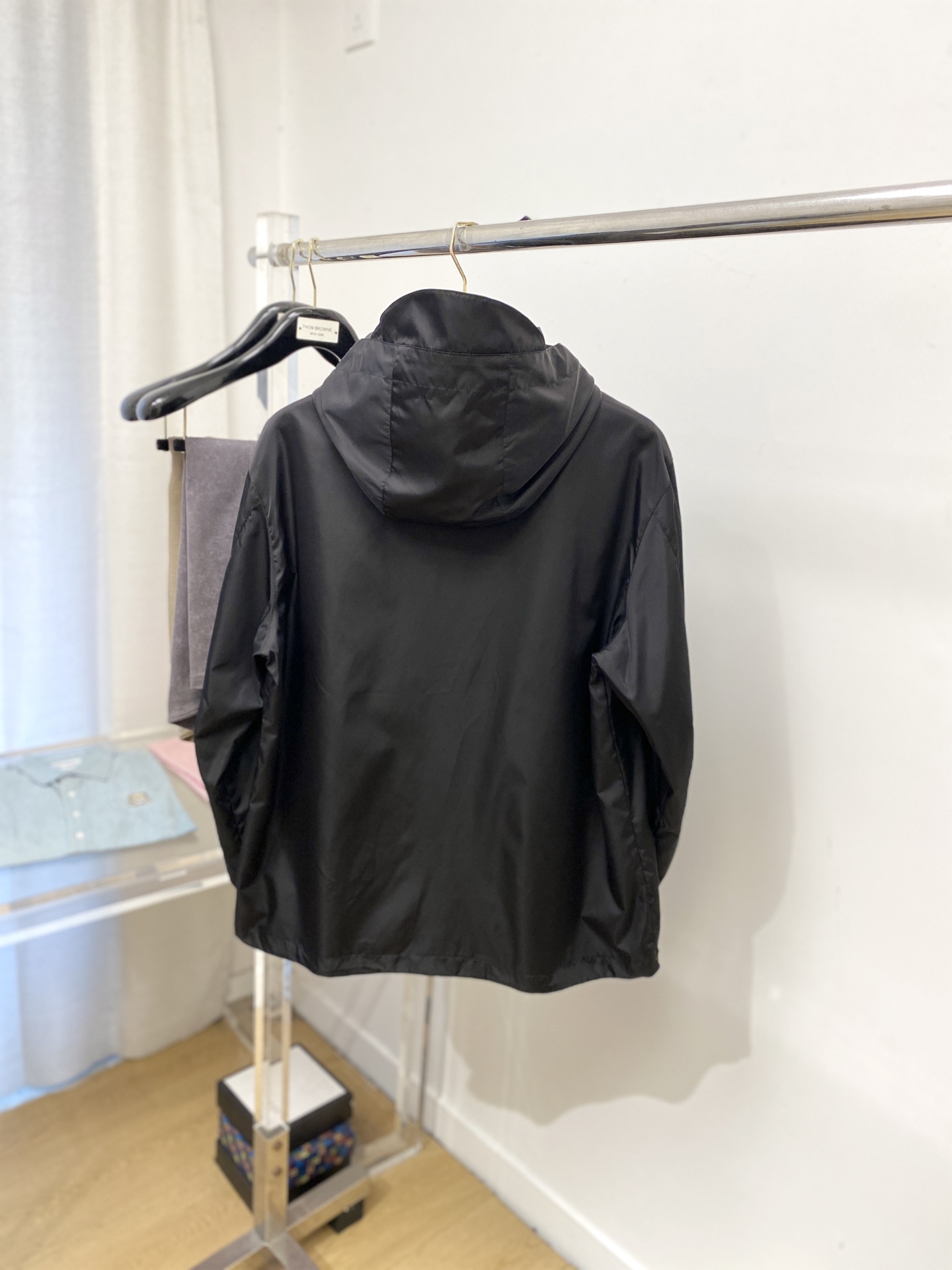 古奇、 2025新品假两件夹克外套，时尚帅气，简约百搭款，胸前刺绣装饰字母logo，定制原版面料，不仅挺