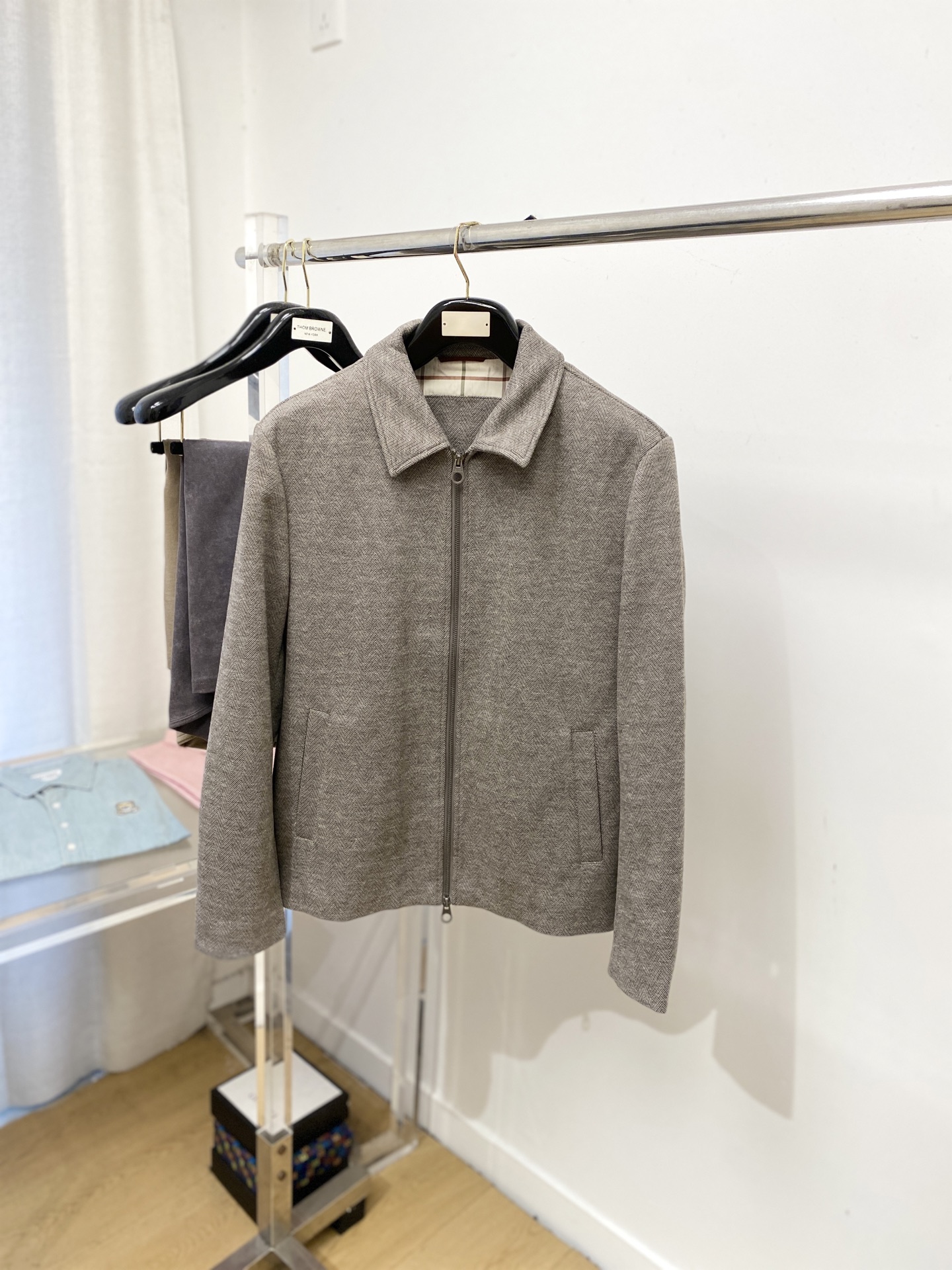 lp🆕、 2025新品夹克外套，时尚帅气，简约百搭款，原版五金辅料logo，定制原版面料，不仅挺括，保持