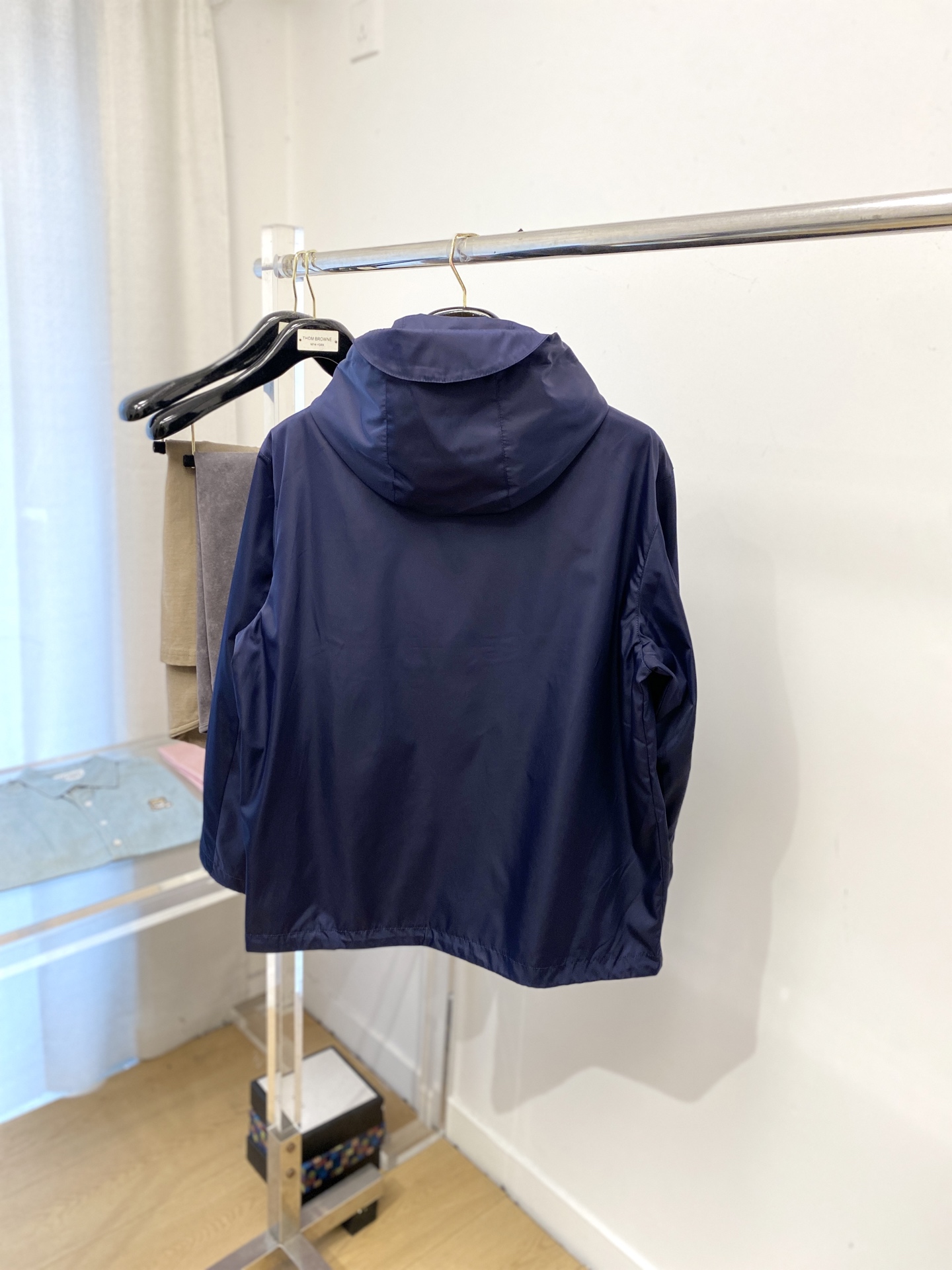 ￼ 古奇、 2025新品假两件夹克外套，时尚帅气，简约百搭款，胸前刺绣装饰字母logo，定制原版面料，不