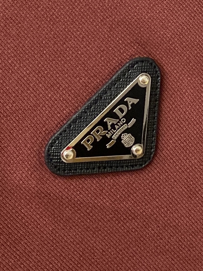 普拉达、2025新品卫衣外套，帅气时尚，胸前五金装饰三角标logo，简约百搭款。面料棉 不仅挺括，保持潮