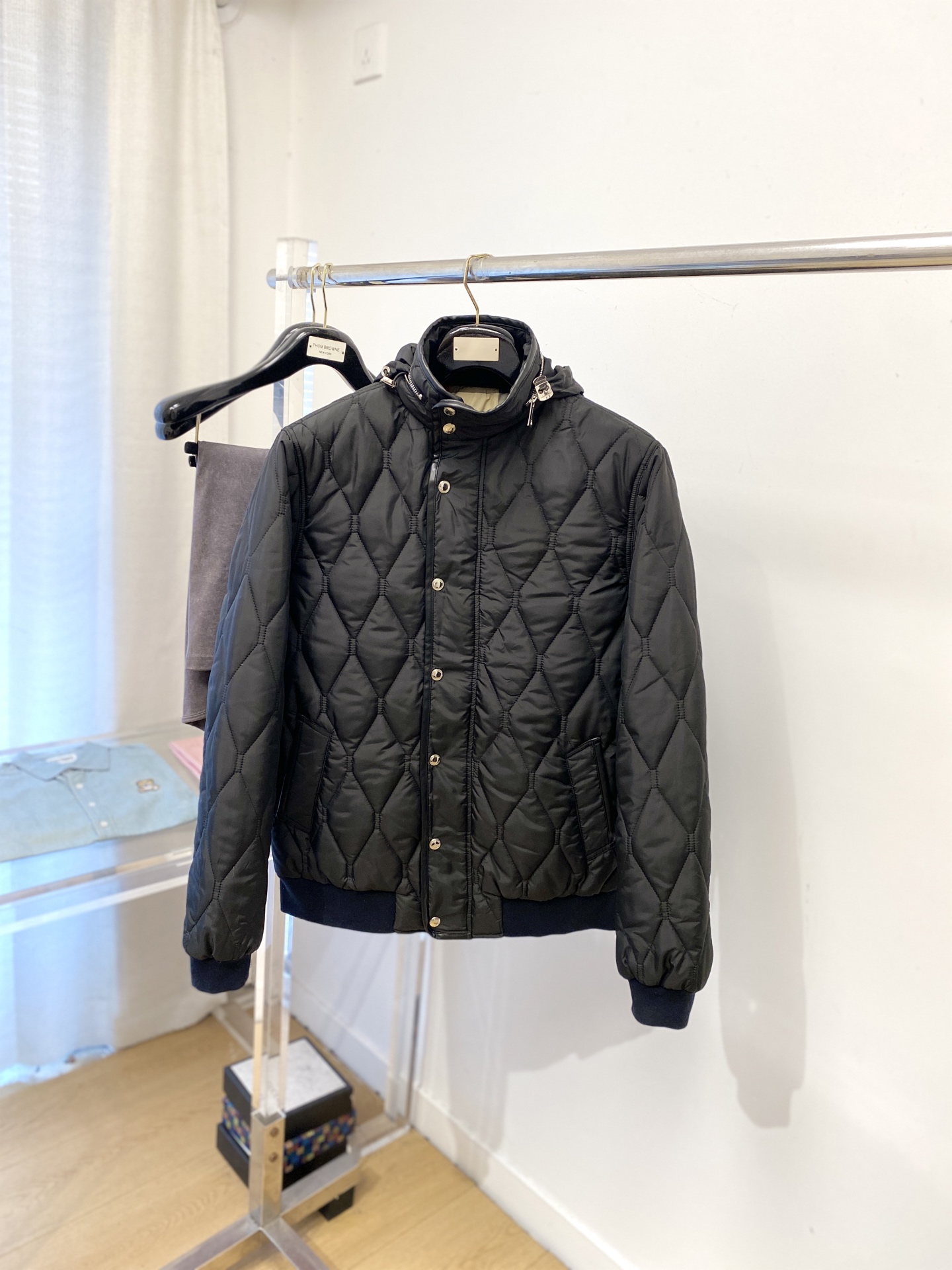 巴宝莉、2025新品夹克棉外套，时尚帅气，简约百搭款，原版五金辅料logo，定制原版面料，不仅挺括，保持