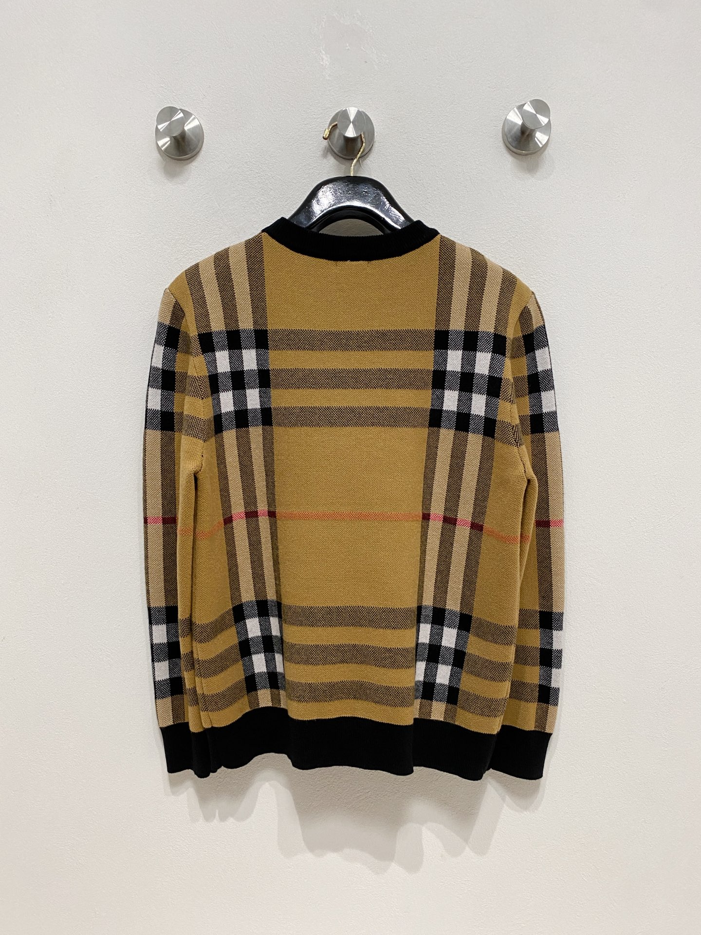 🌾 巴宝莉 秋冬经典圆领羊毛衫，全品相！！！羊毛混纺面料，2025最新款 黄金比例！！修身款软黄金 百搭