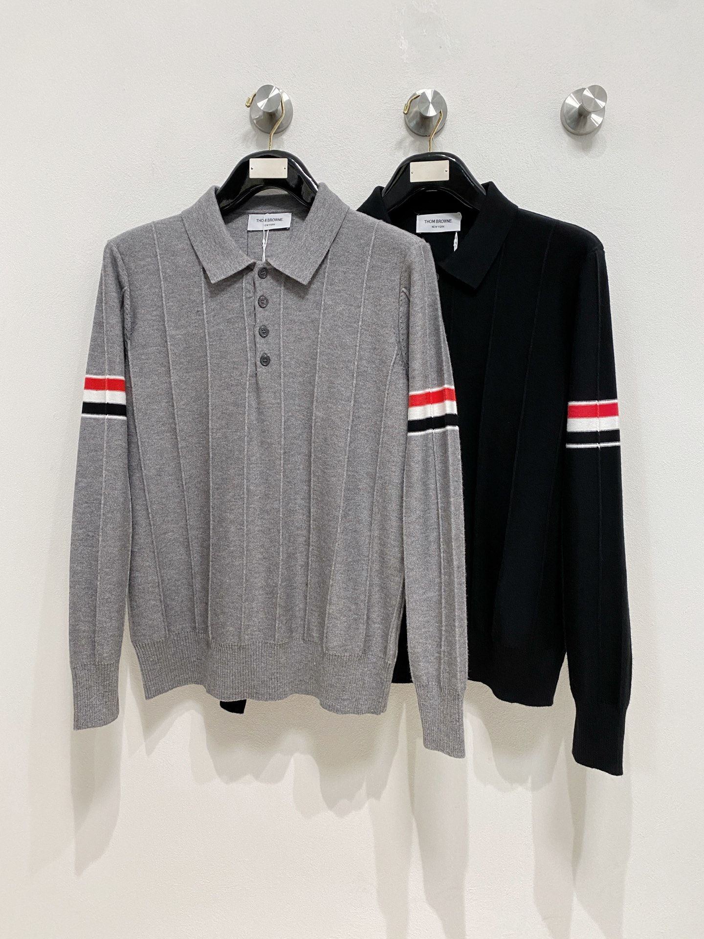 🌾 TB 秋冬经典POLO羊毛衫，全品相！！！羊毛混纺面料，2025最新款 黄金比例！！修身款软黄金 百