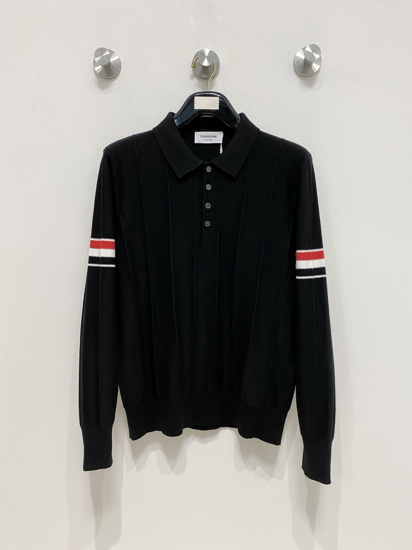 🌾 TB 秋冬经典POLO羊毛衫，全品相！！！羊毛混纺面料，2025最新款 黄金比例！！修身款软黄金 百