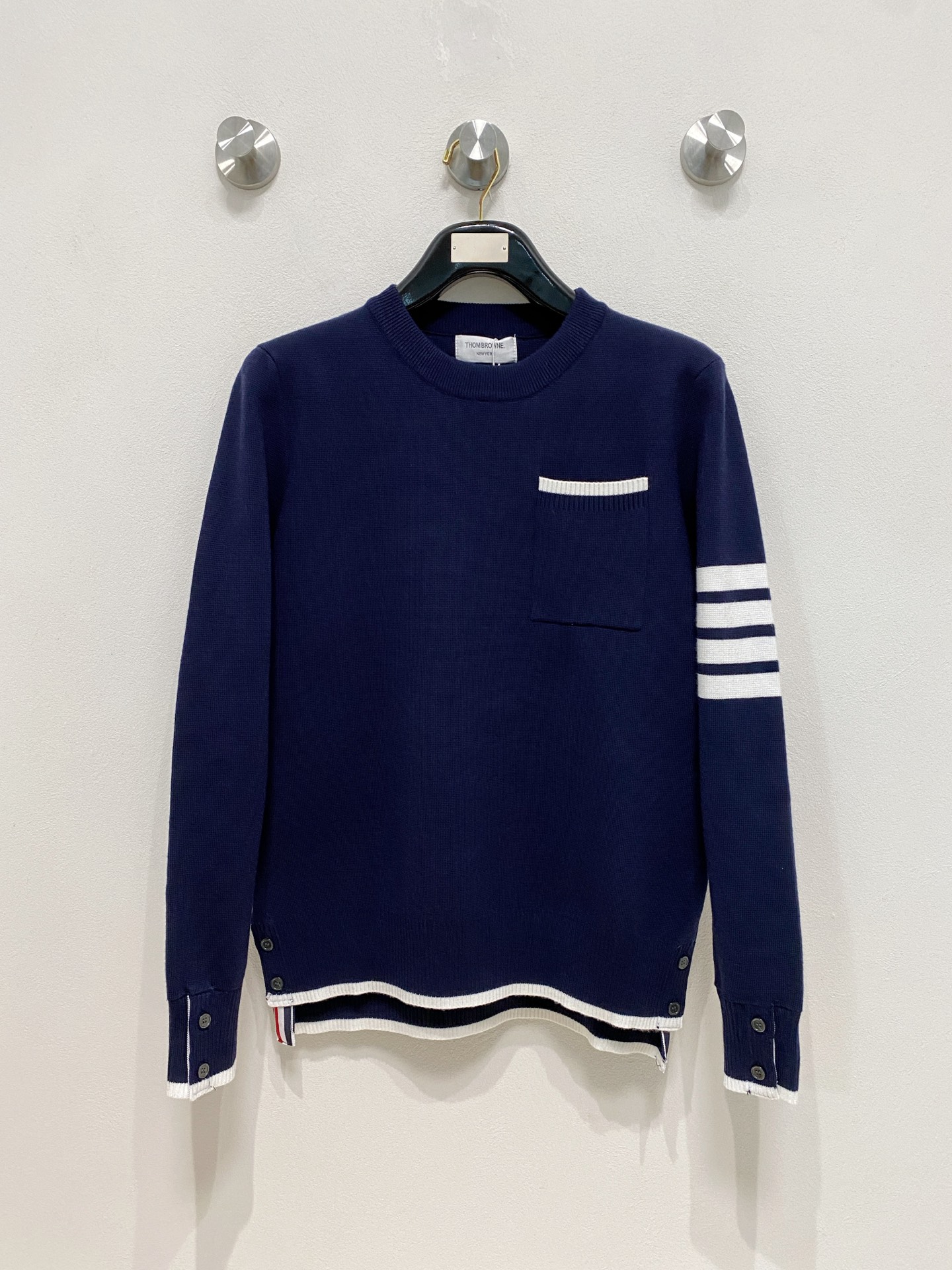 🌾 TB 秋冬经典圆领羊毛衫，全品相！！！羊毛混纺面料，2025最新款 黄金比例！！修身款软黄金 百搭实