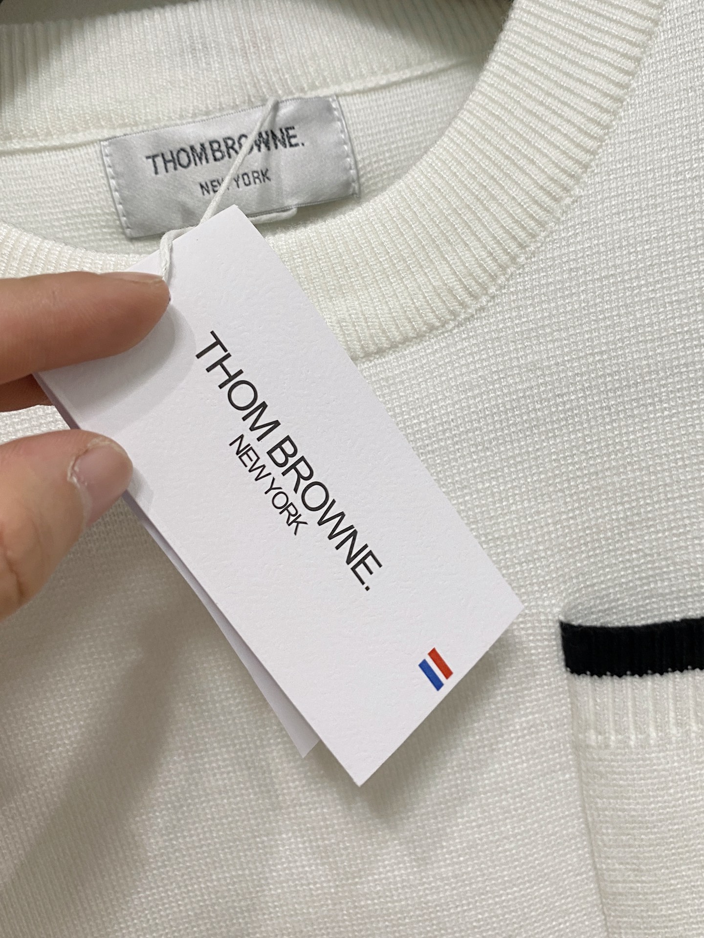 🌾 TB 秋冬经典圆领羊毛衫，全品相！！！羊毛混纺面料，2025最新款 黄金比例！！修身款软黄金 百搭实