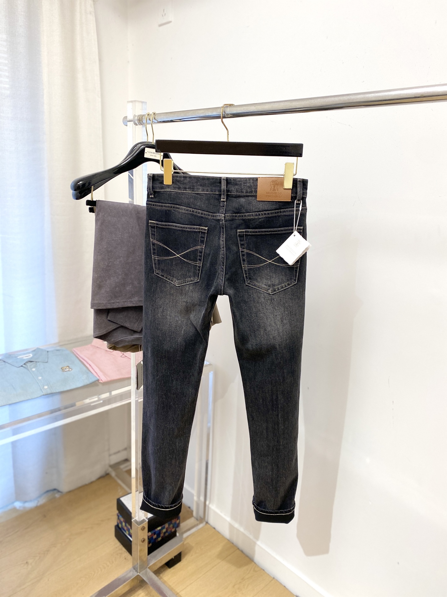 Brunello Cucinelli、2025最新品，专柜同步有售，原单狠货，水洗休闲牛仔裤，进口原版水