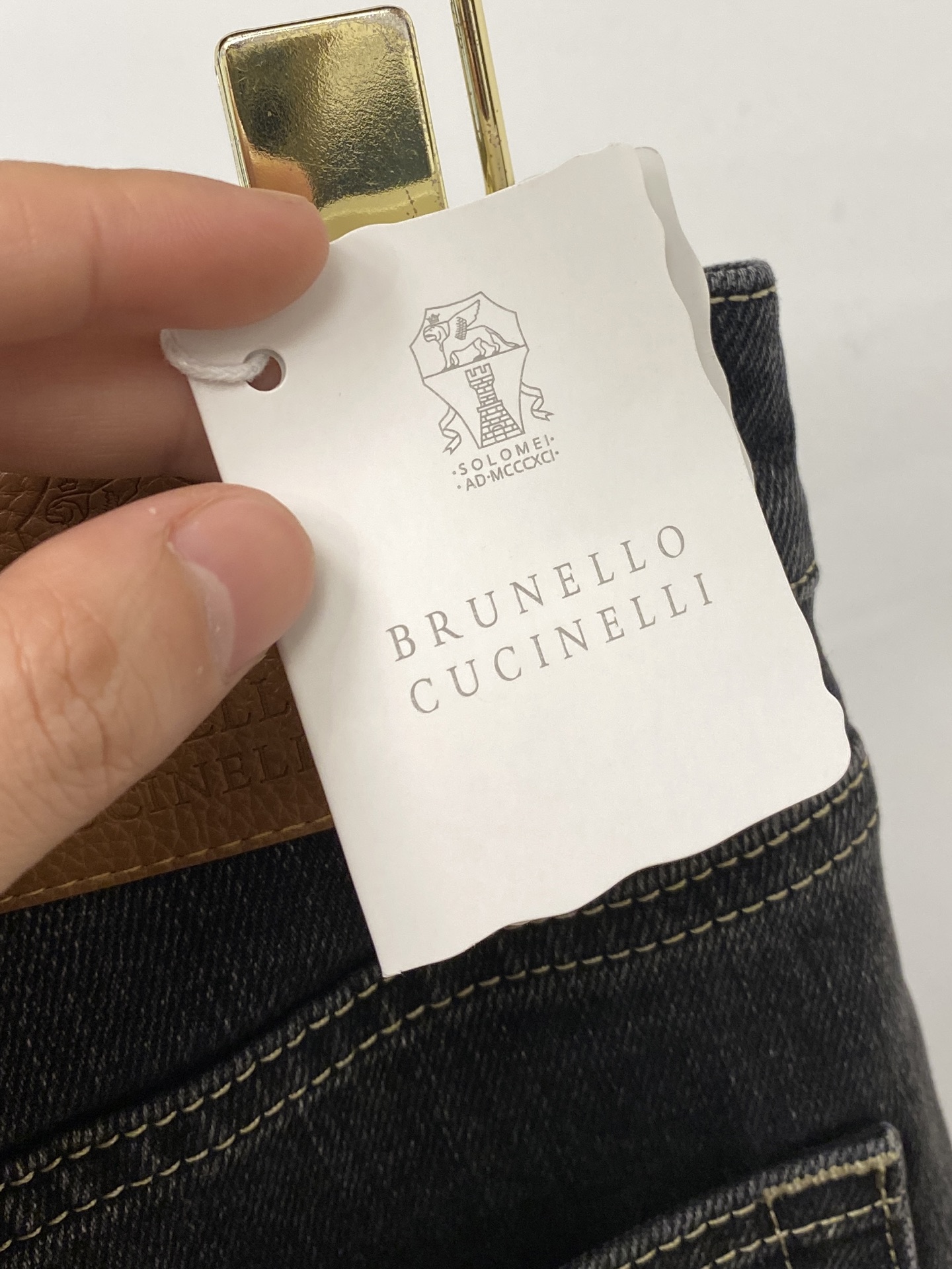 Brunello Cucinelli、2025最新品，专柜同步有售，原单狠货，水洗休闲牛仔裤，进口原版水