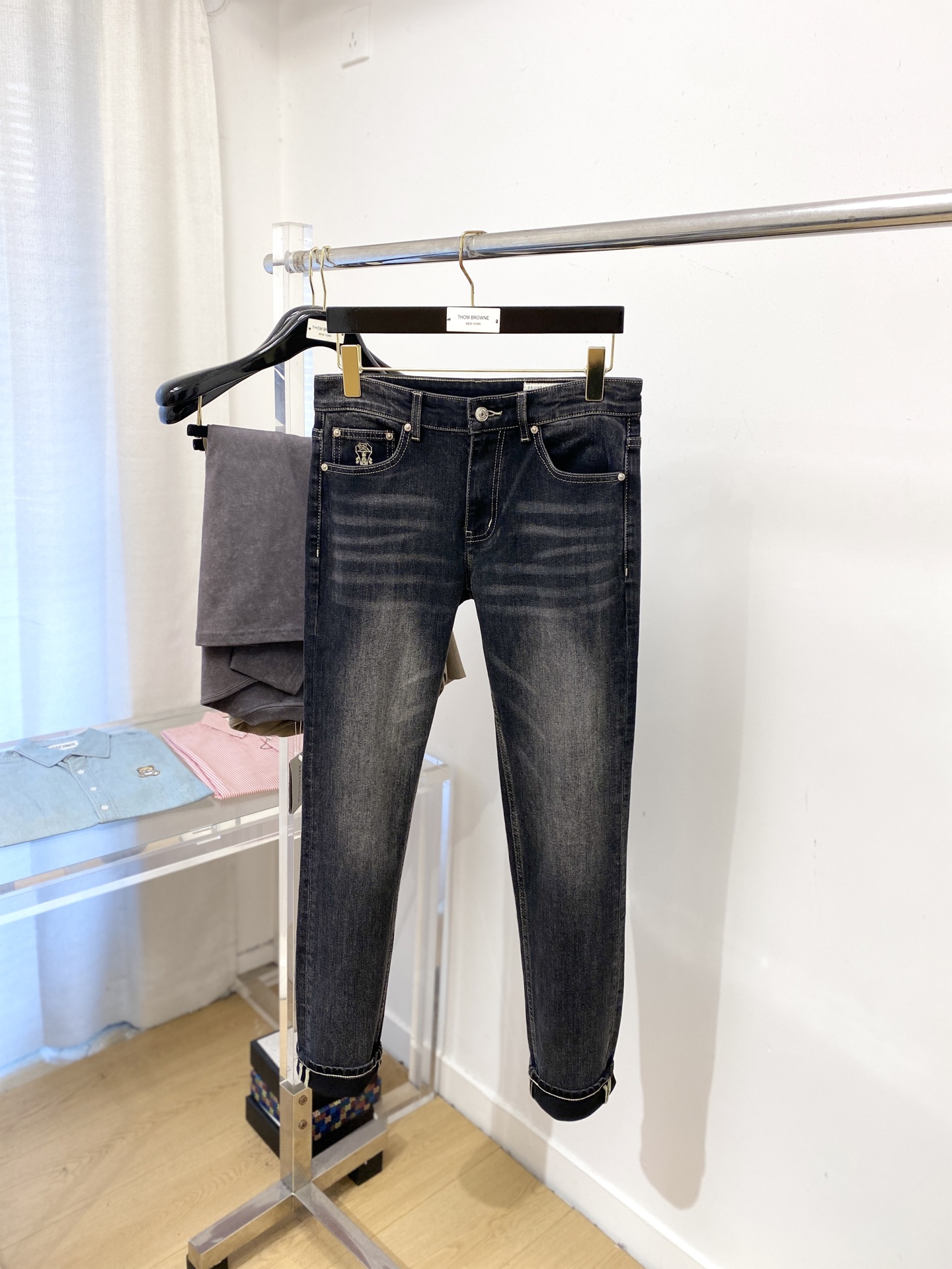 Brunello Cucinelli、2025最新品，专柜同步有售，原单狠货，水洗休闲牛仔裤，进口原版水