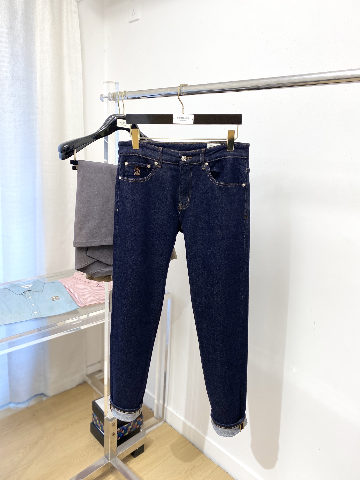 ￼ Brunello Cucinelli、2025最新品，专柜同步有售，原单狠货，水洗休闲牛仔裤，进口原