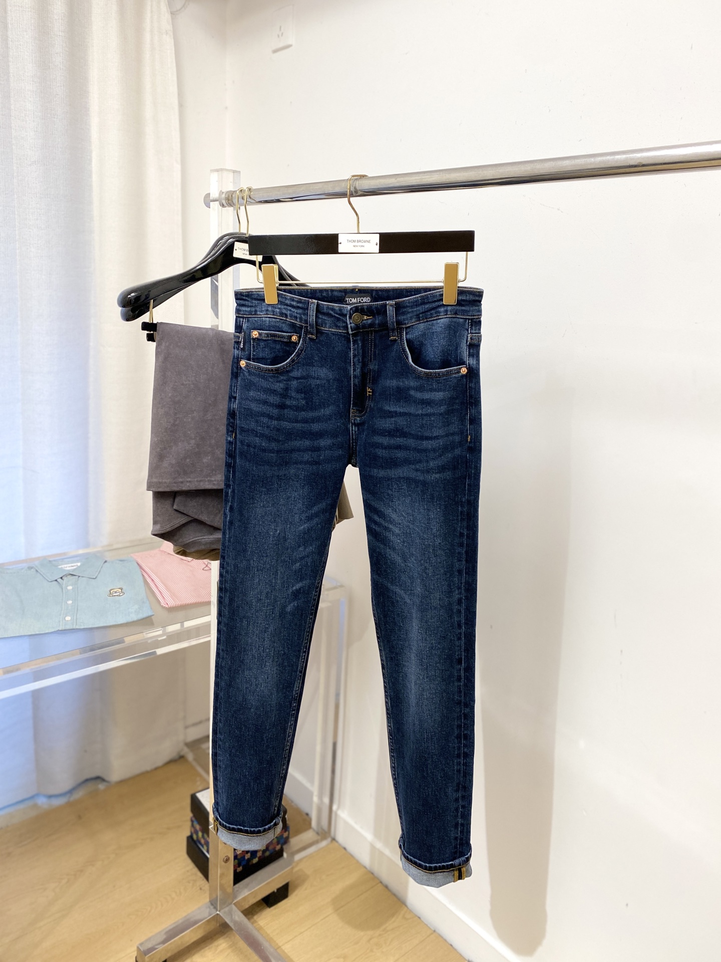 ￼TF、2025最新品，专柜同步有售，原单狠货，水洗休闲牛仔裤，进口原版水洗弹力面料，舒适有弹性，原版五