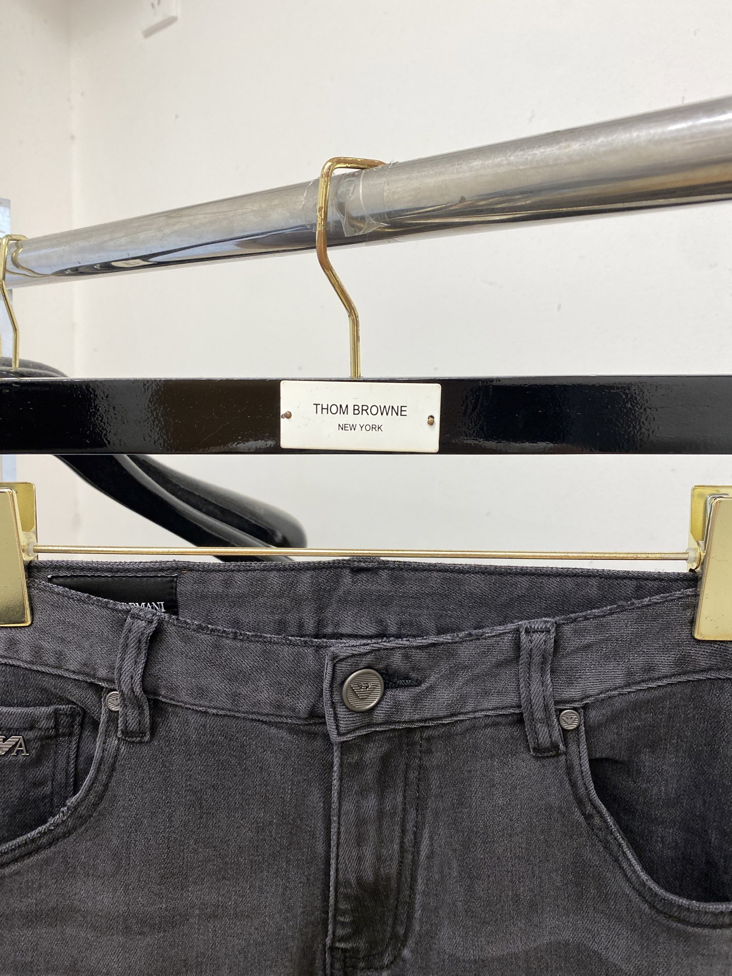 阿玛尼、2025最新品，专柜同步有售，原单狠货，水洗休闲牛仔裤，进口原版水洗弹力面料，舒适有弹性，原版五