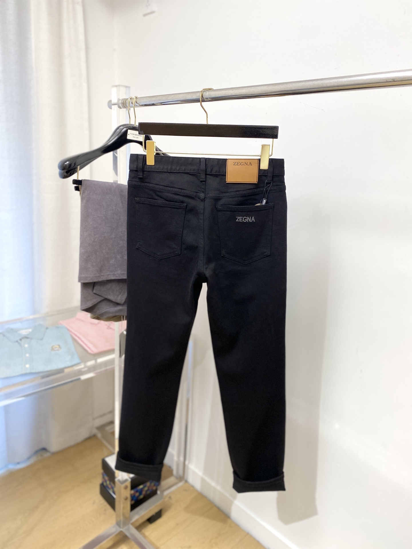 杰尼亚、2025最新品，专柜同步有售，原单狠货，水洗休闲牛仔裤，进口原版水洗弹力面料，舒适有弹性，原版五