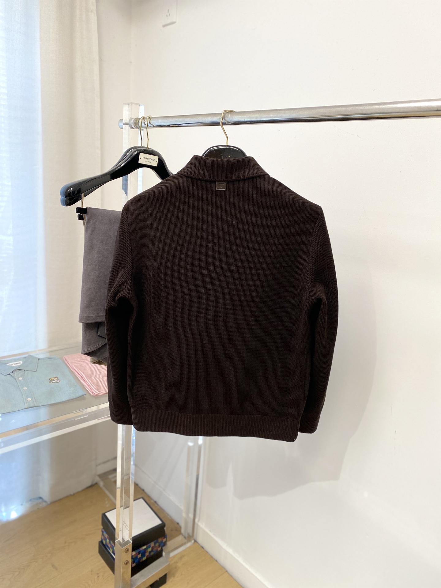 TF、2025新品针织夹克外套，时尚帅气，简约百搭款，定制原版面料，不仅挺括，保持潮流的廓形，又穿着舒适