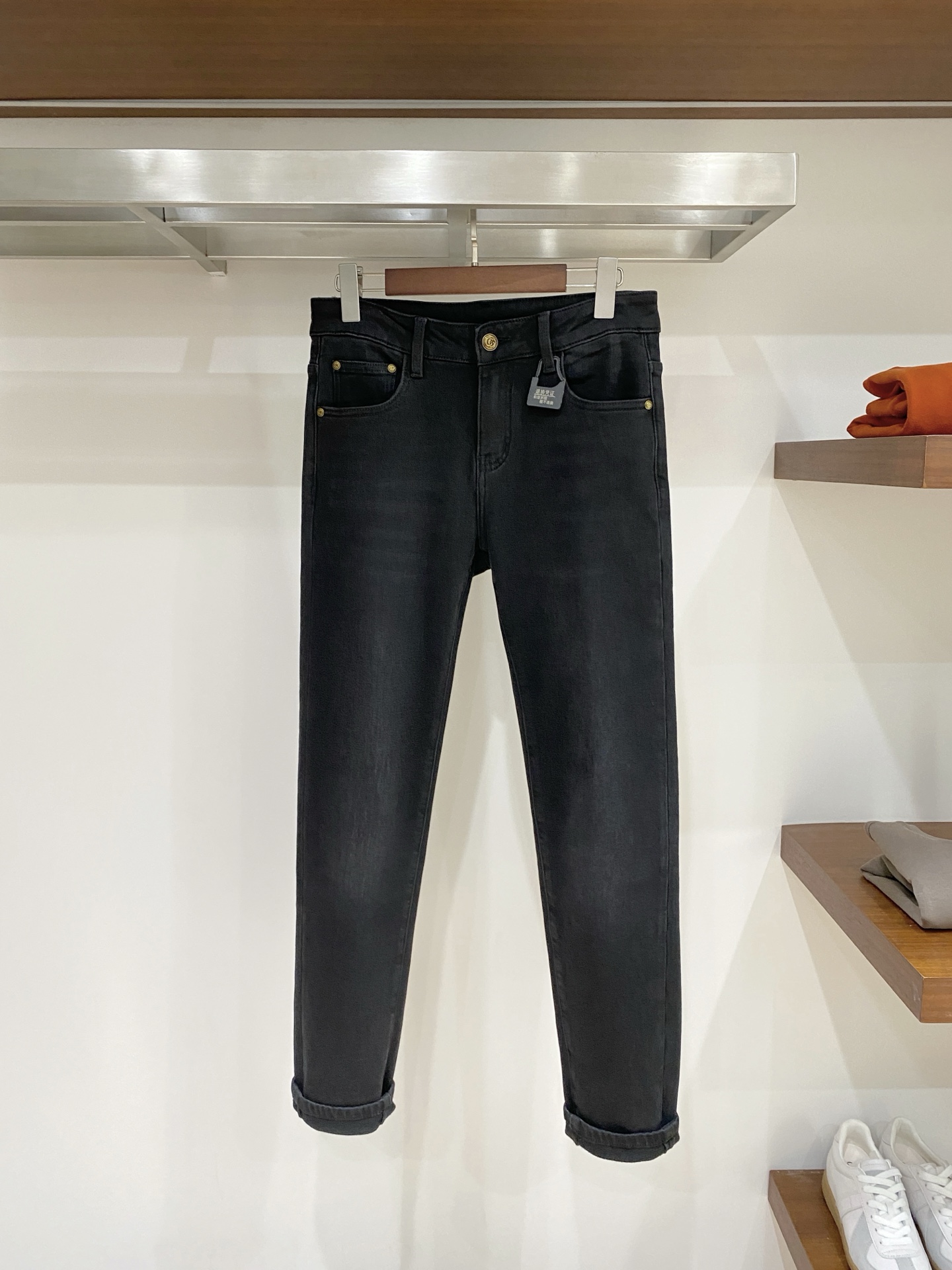 古奇、 2025最新品，专柜同步有售，原单狠货，水洗休闲牛仔裤，进口原版水洗弹力面料，舒适有弹性，原版五