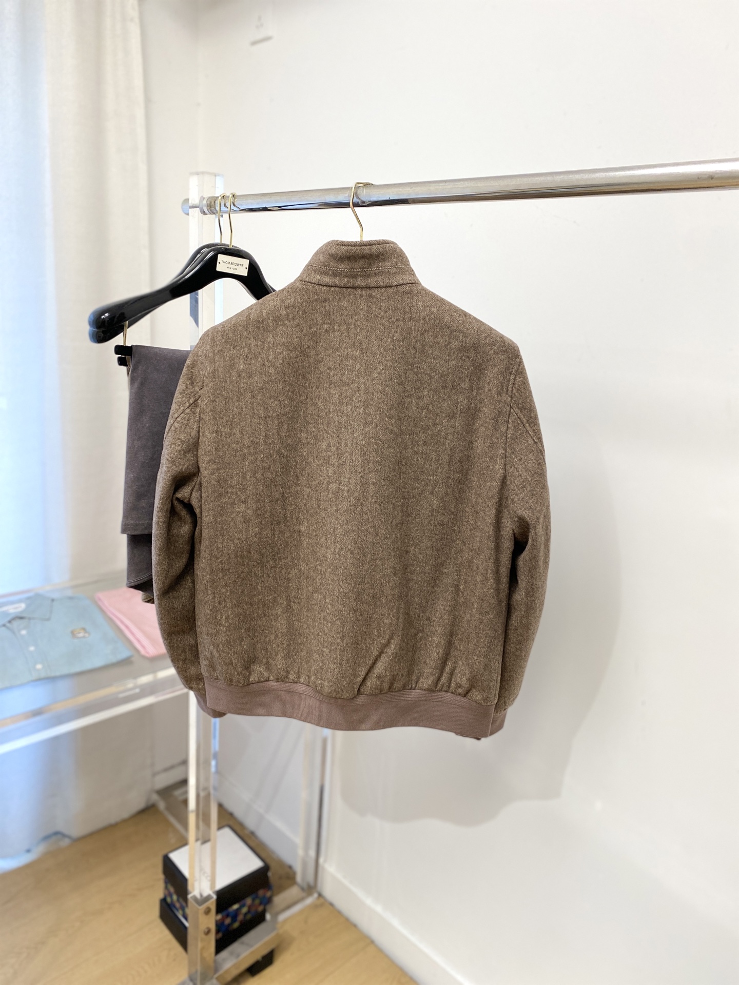 lP🆕、2025新品针织夹克外套，时尚帅气，简约百搭款，原版五金辅料logo，定制原版面料，不仅挺括，保