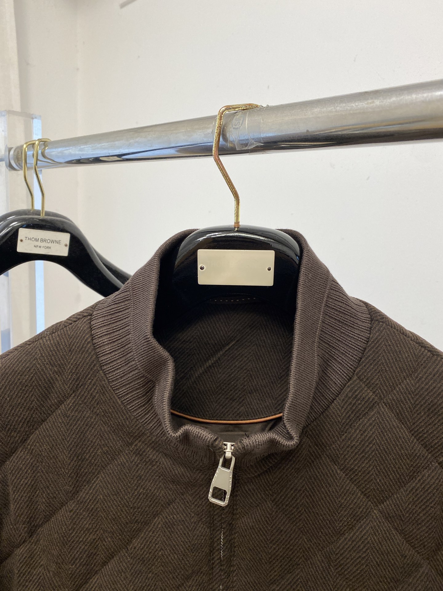 杰尼亚、2025新品针织夹克外套，时尚帅气，简约百搭款，定制原版面料，不仅挺括，保持潮流的廓形，又穿着舒