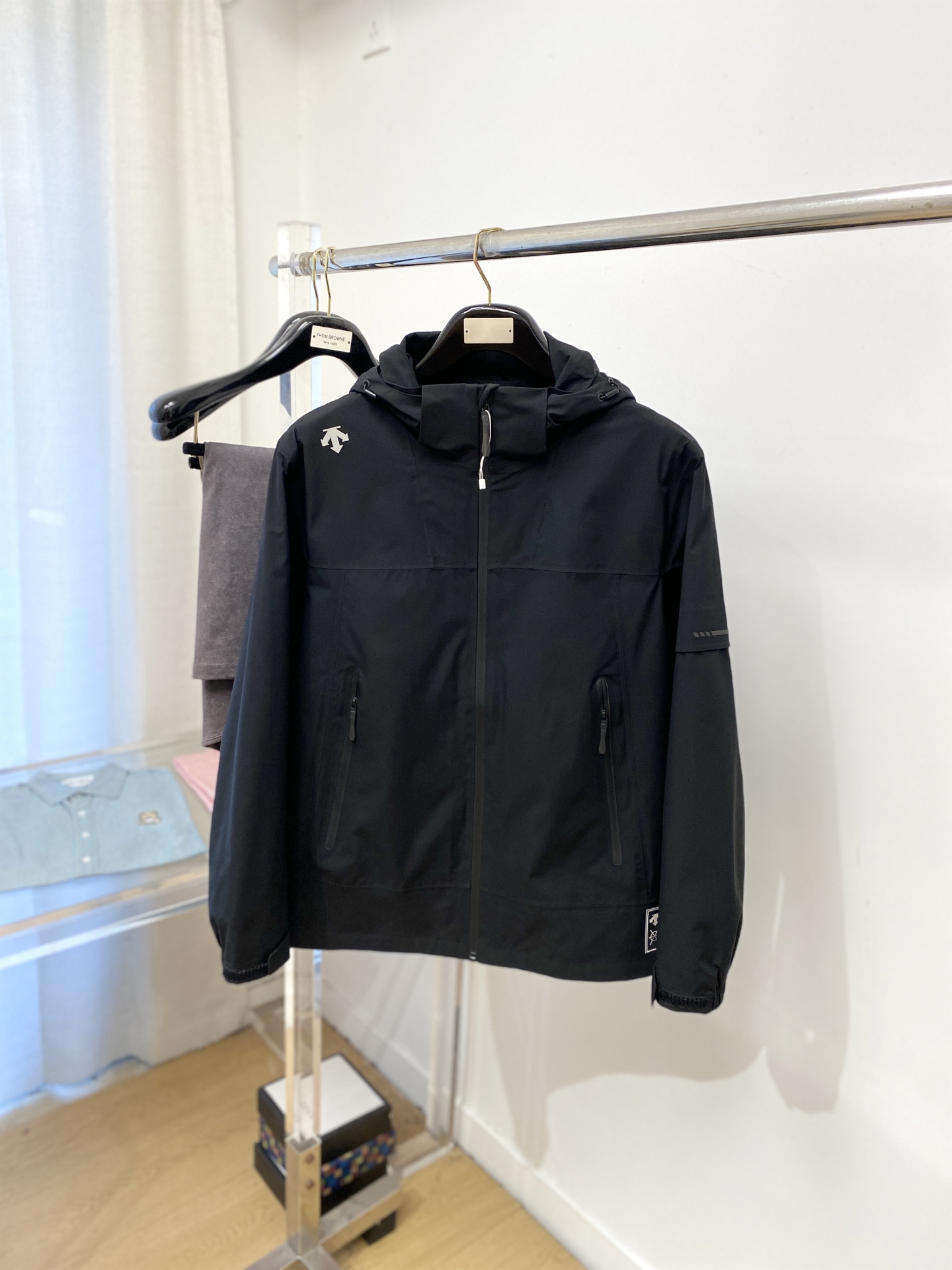 DESCENTE迪桑特、 2025新品夹克外套，时尚帅气，简约百搭款，肩部顶级印胶图案logo，定制原版