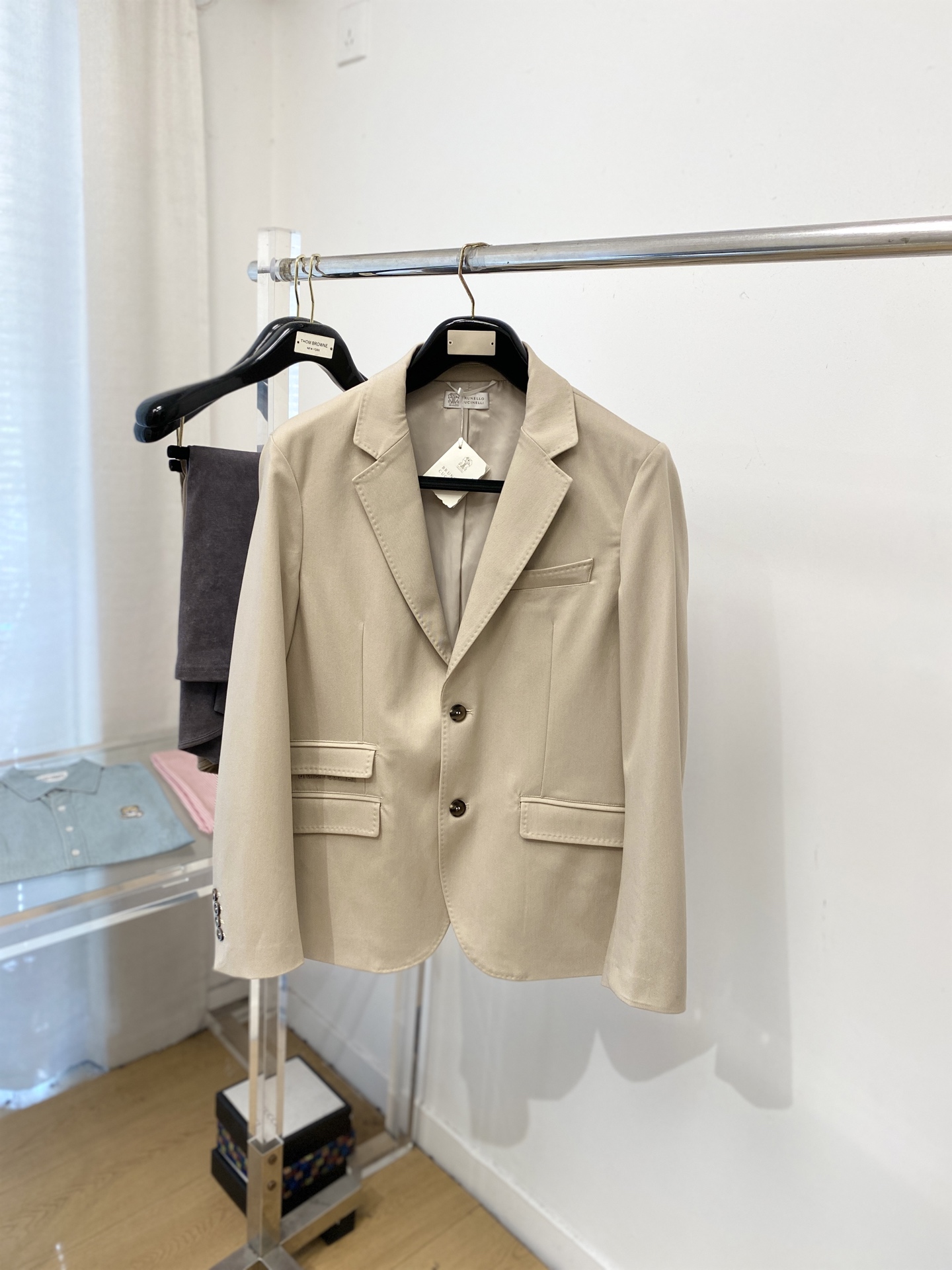 Brunello Cucinelli、2025新品西装外套，时尚帅气，简约百搭款，定制原版面料，不仅挺括