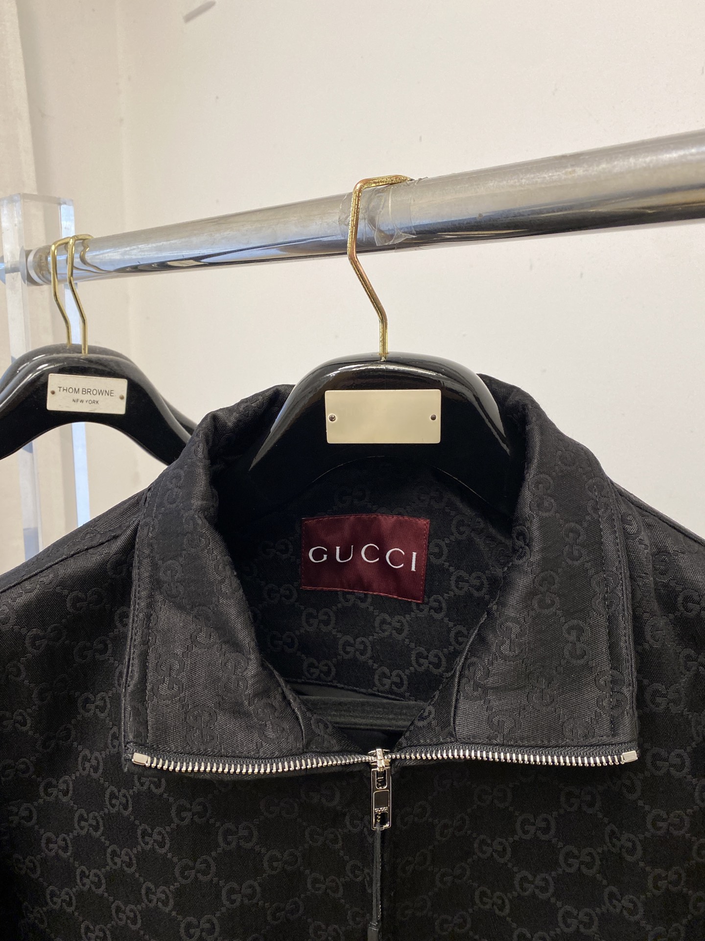 古奇、2025新品夹克外套，时尚帅气，简约百搭款，顶级数码定位定织字母logo，定制原版面料，不仅挺括，