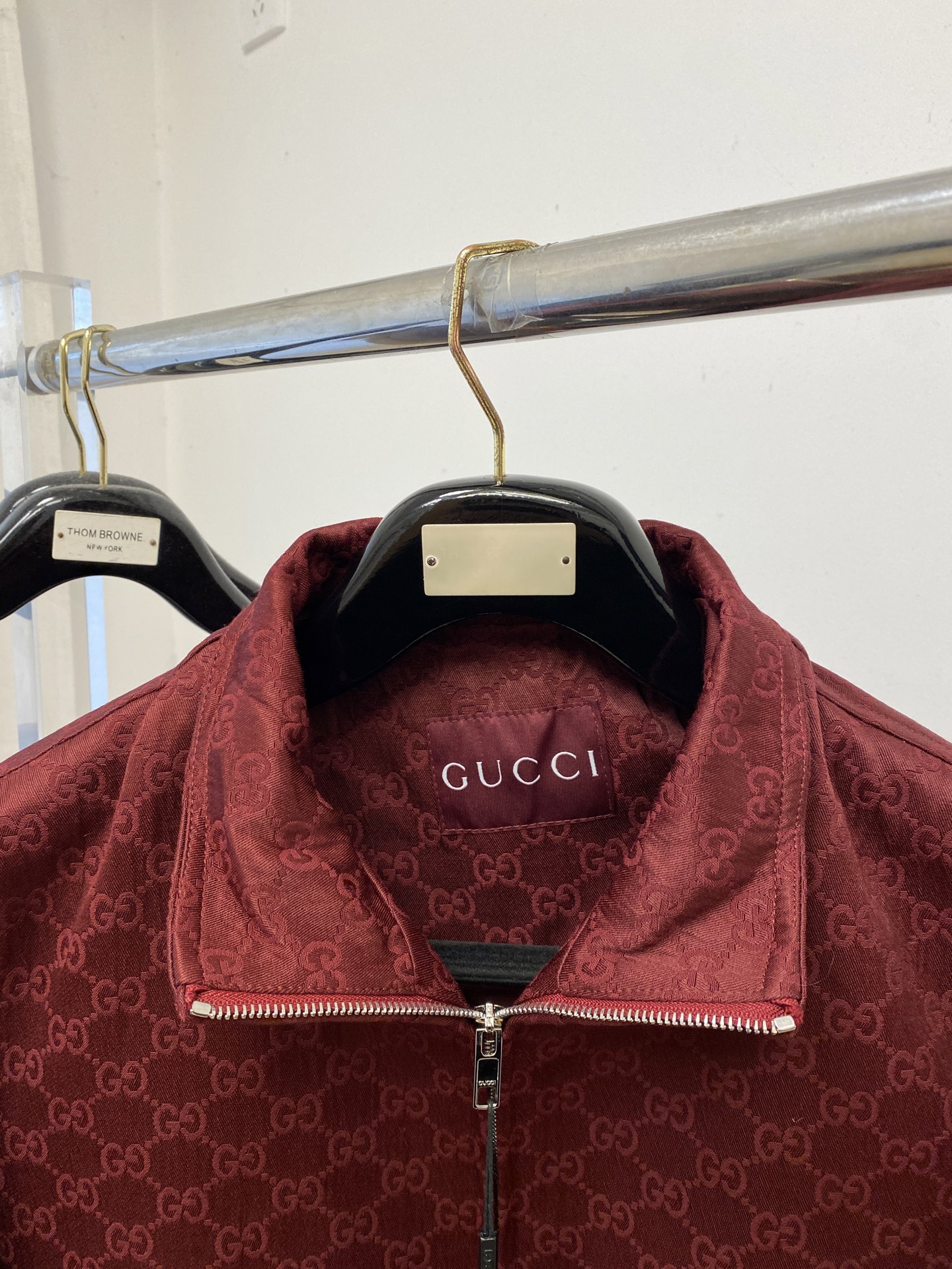 古奇、2025新品夹克外套，时尚帅气，简约百搭款，顶级数码定位定织字母logo，定制原版面料，不仅挺括，