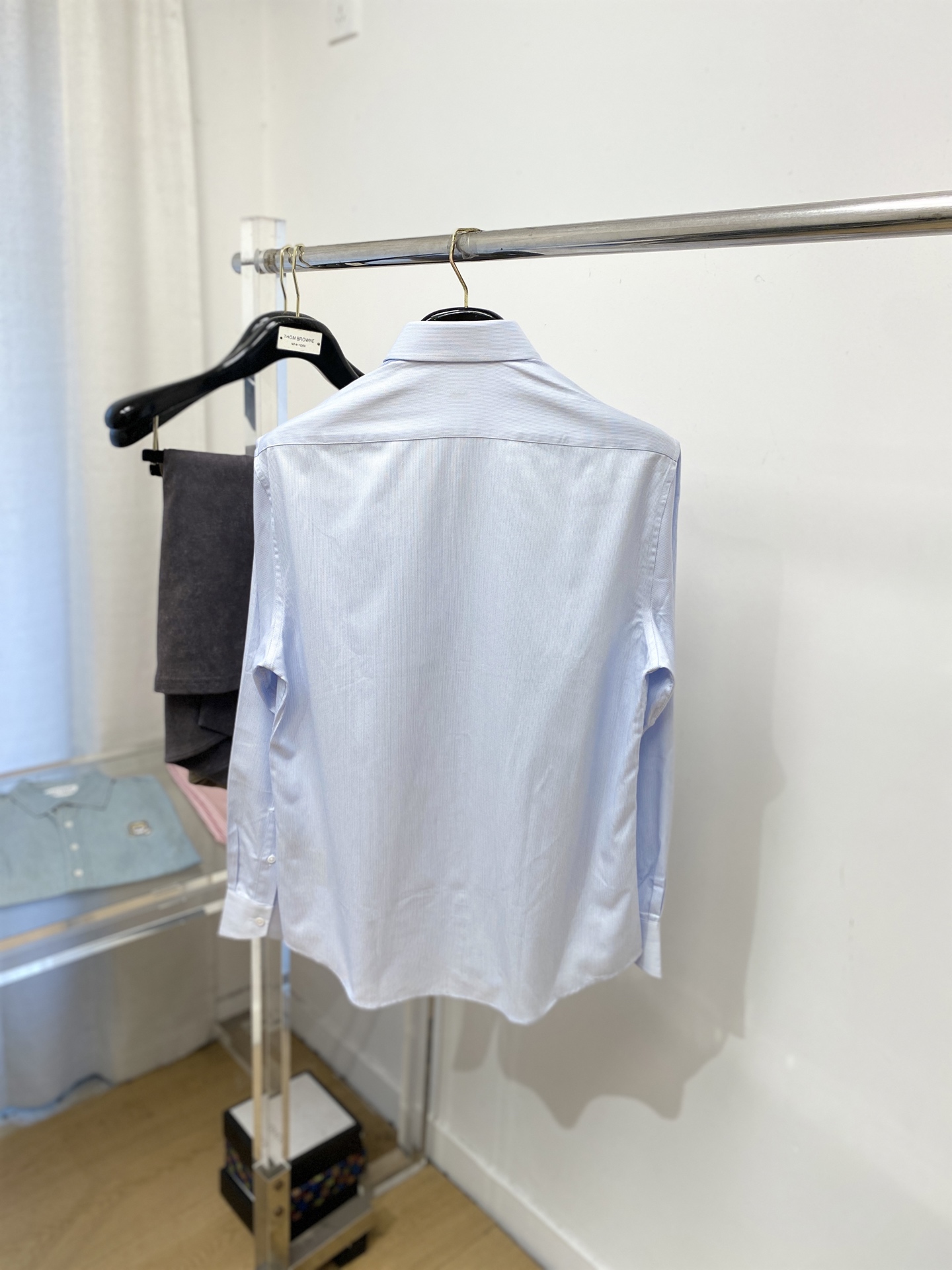 杰尼亚、2025新品衬衫，时尚帅气，简约百搭款，定制原版面料，不仅挺括，保持潮流的廓形，又穿着舒适，纱织