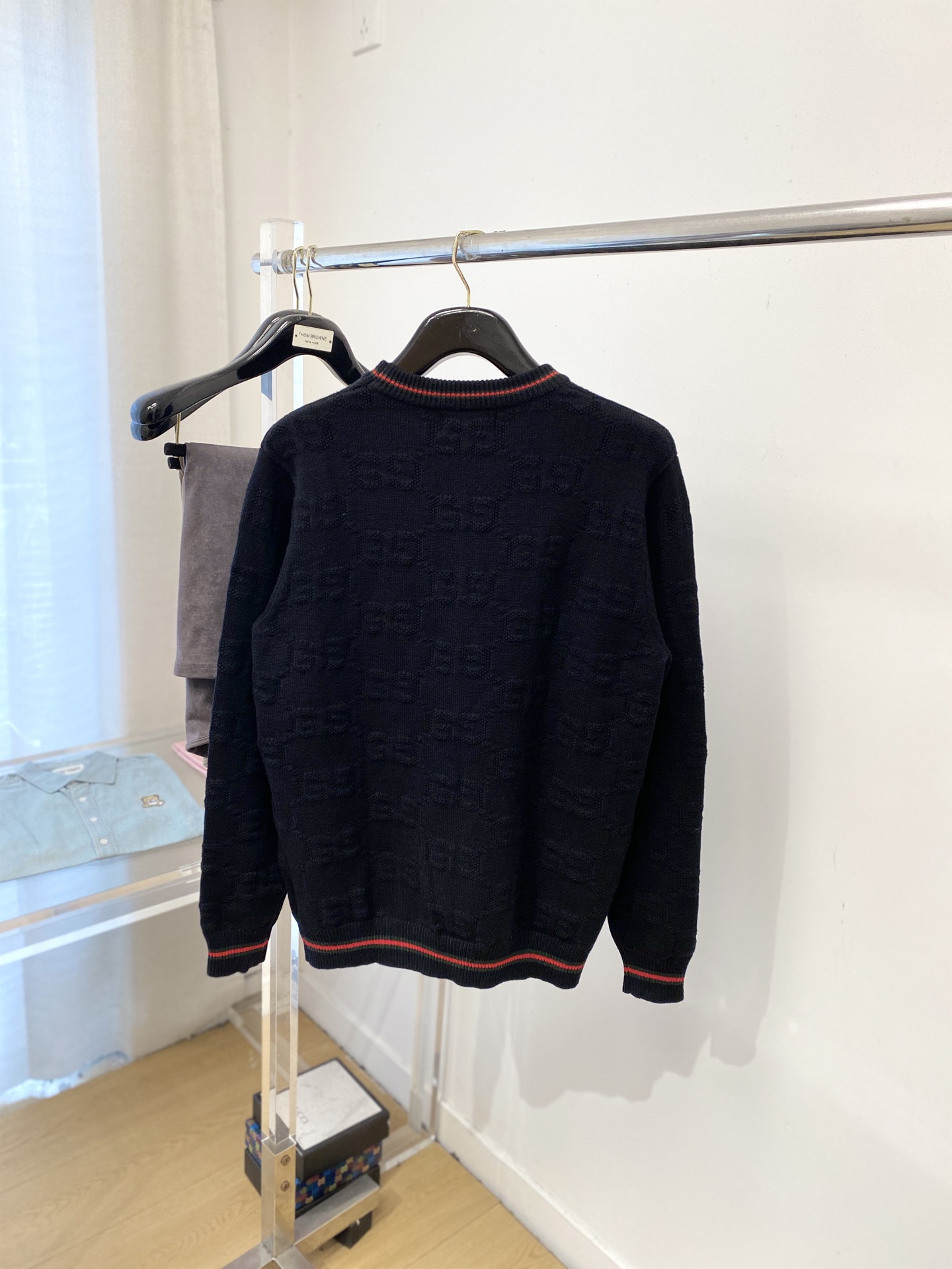 古奇、2025新品羊毛衣 具有手感细腻柔软，可直接与肌肤接触，让暖心的纱线变化出细腻的质感，顶级工艺极具