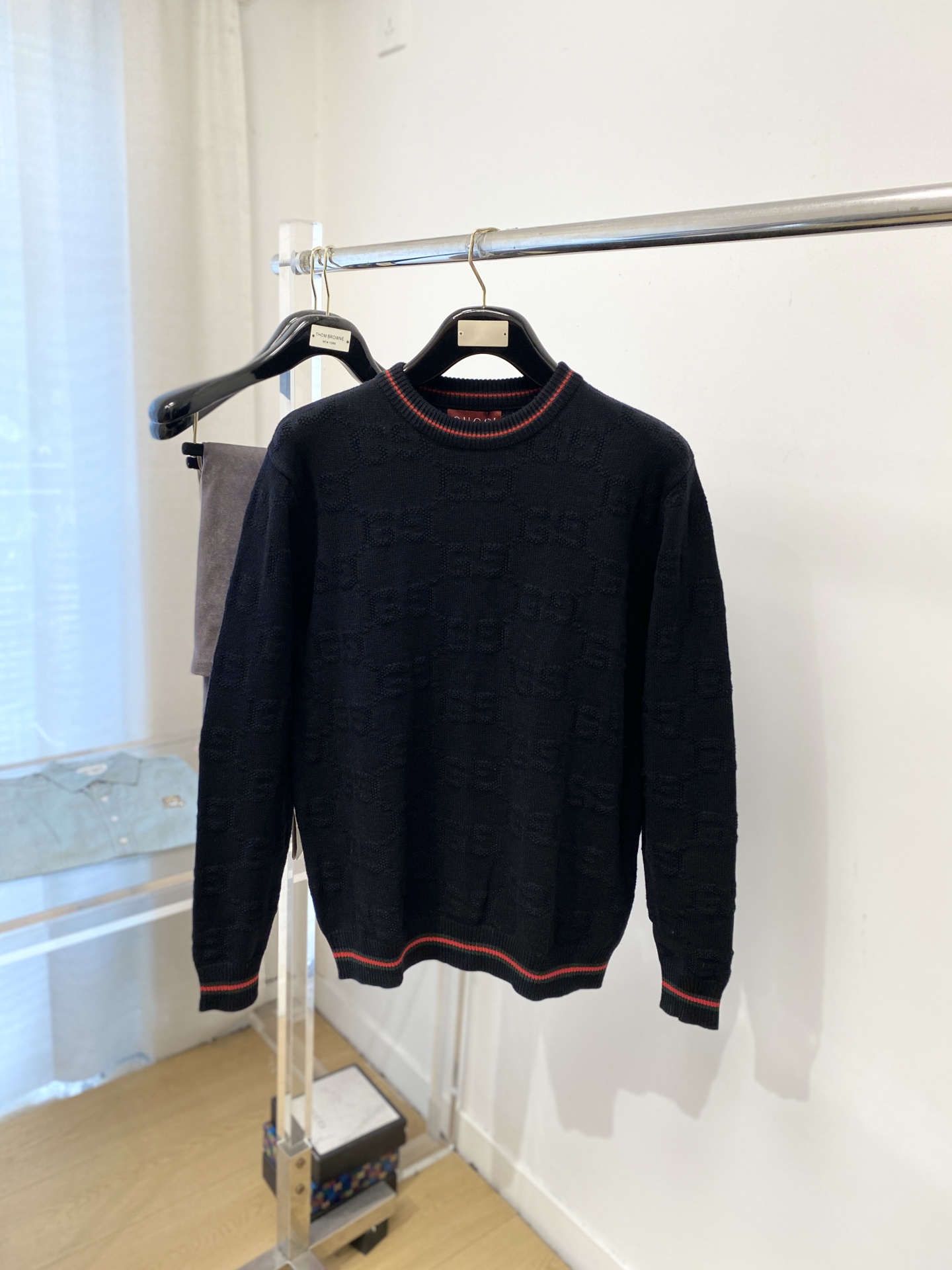 古奇、2025新品羊毛衣 具有手感细腻柔软，可直接与肌肤接触，让暖心的纱线变化出细腻的质感，顶级工艺极具