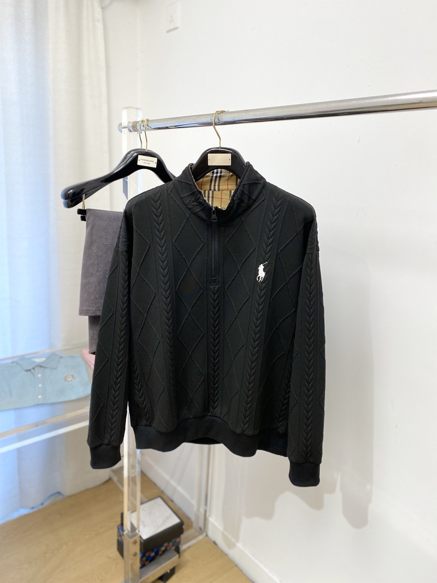 POLO、2025新品卫衣，帅气时尚，胸前精致刺绣图案logo，简约百搭款。面料棉 不仅挺括，保持潮流的