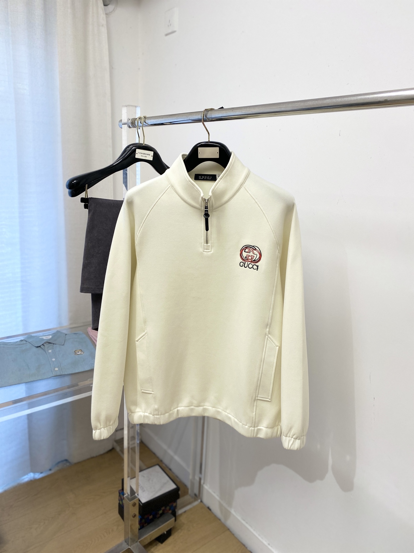 支持年后退换！ 古奇、2025新品卫衣，帅气时尚，胸前精致刺绣字母logo，简约百搭款。面料棉 不仅挺括