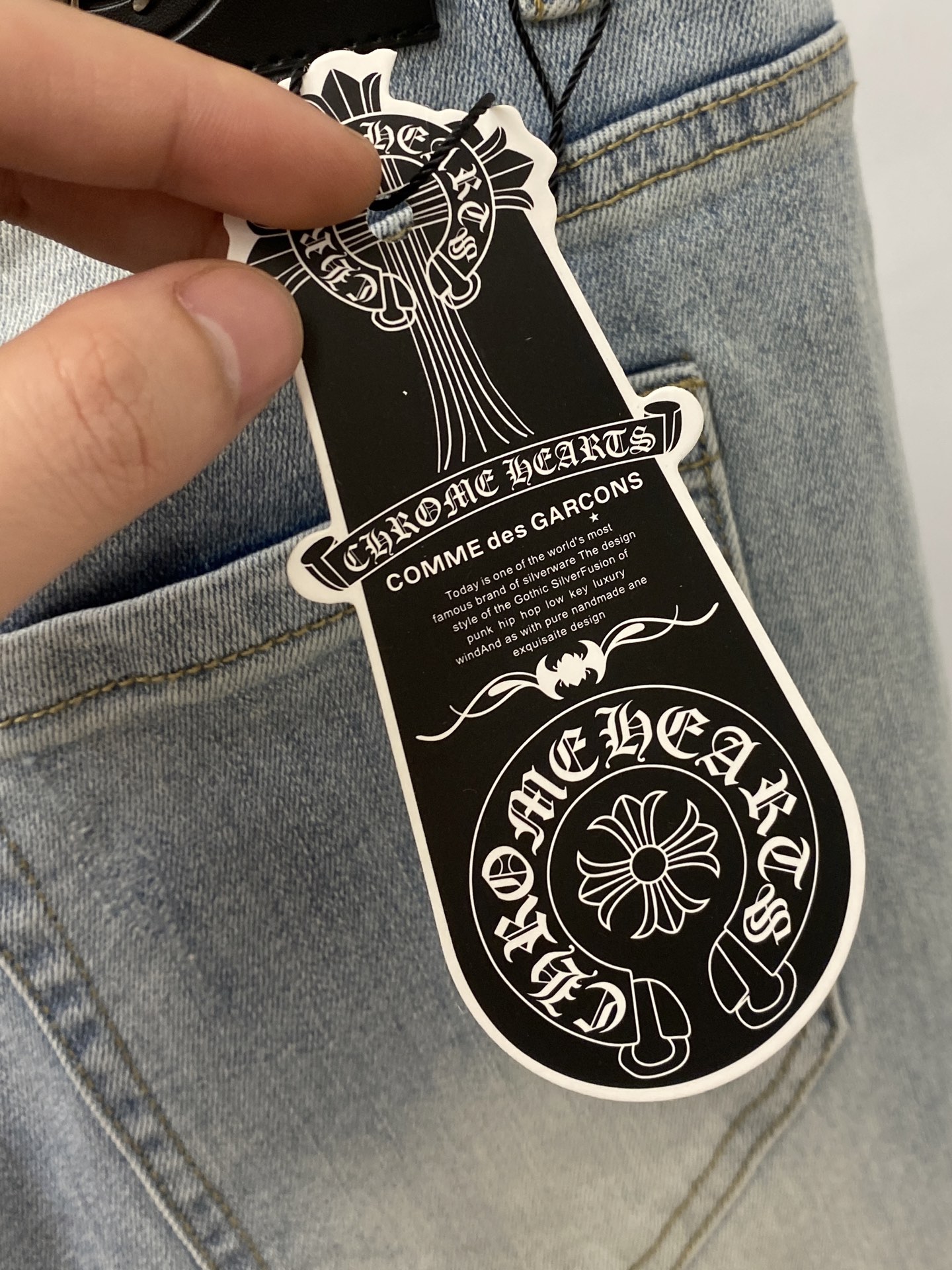 克罗心、2025最新品，专柜同步有售，原单狠货，水洗休闲牛仔裤，进口原版水洗弹力面料，舒适有弹性，原版五