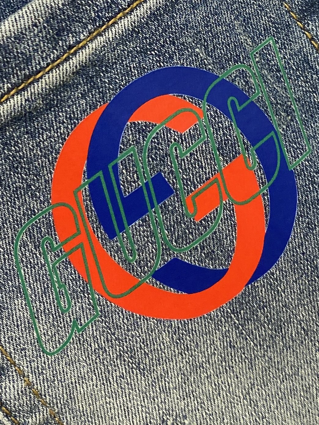 古奇、2025最新品，专柜同步有售，原单狠货，水洗休闲牛仔裤，进口原版水洗弹力面料，舒适有弹性，原版五金