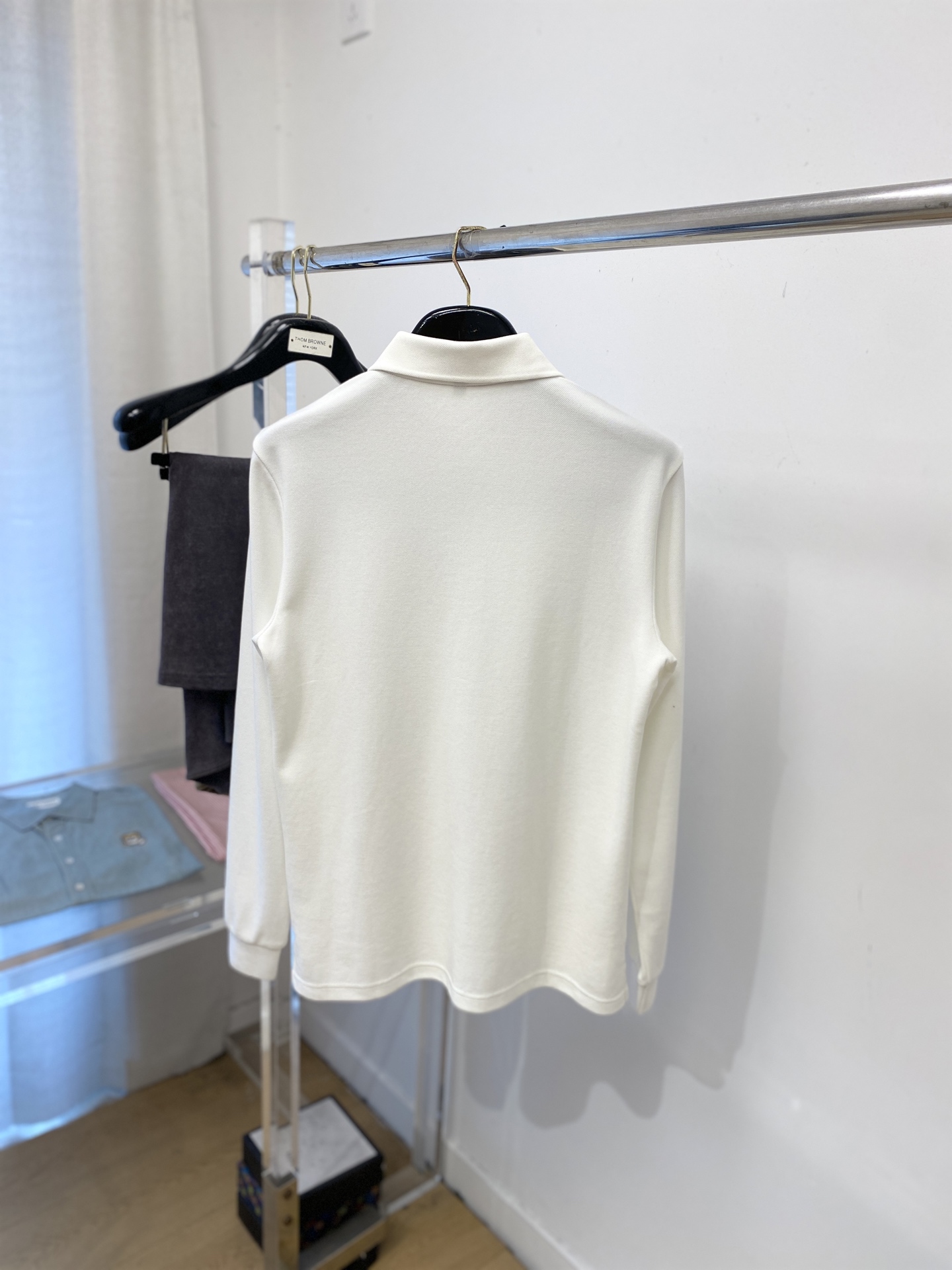 支持年后退换！ 杰尼亚、2025新品长袖，时尚帅气，简约百搭款，胸前顶级凹凸印胶字母logo，定制原版面