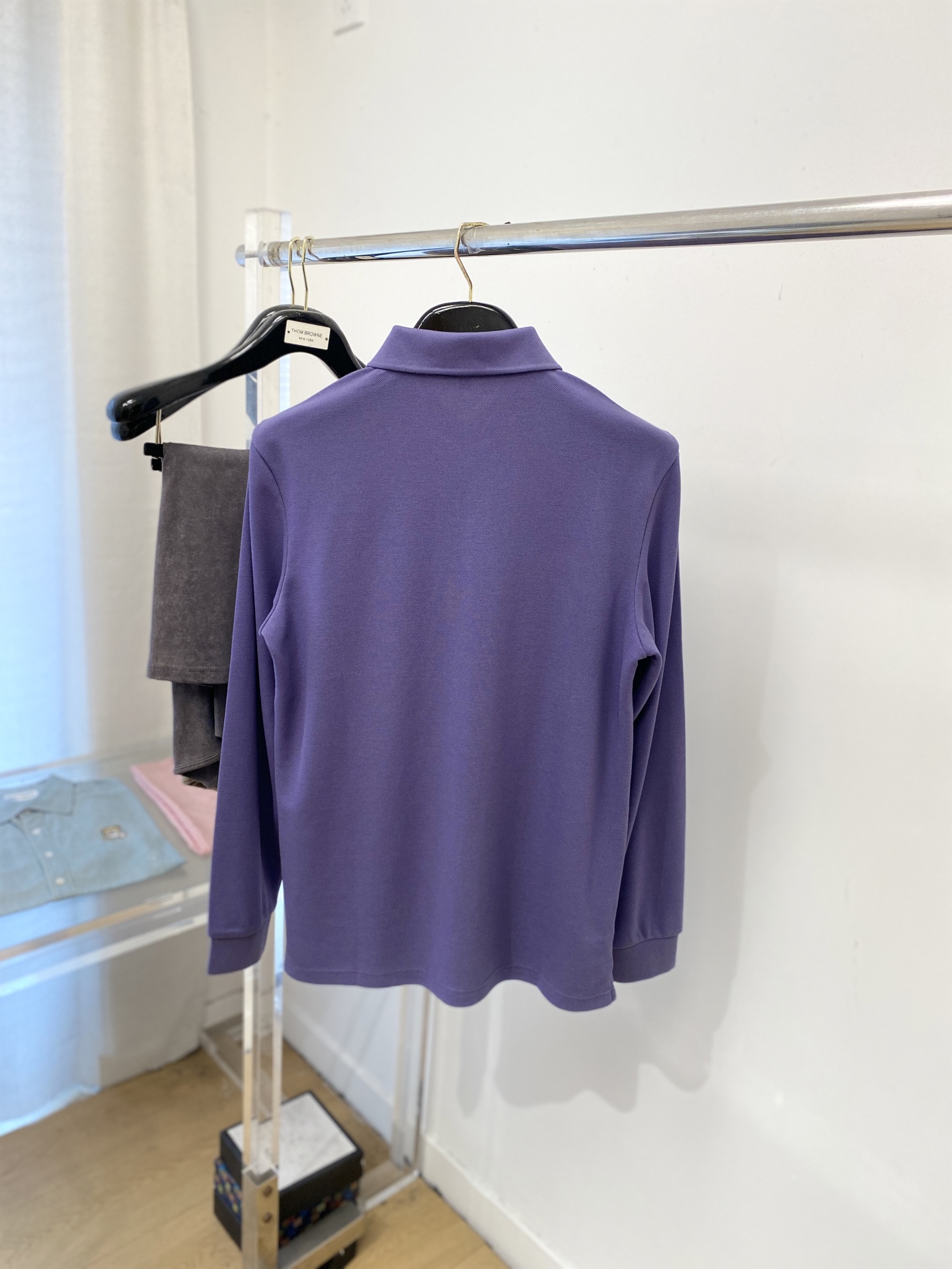 支持年后退换！ 杰尼亚、2025新品长袖，时尚帅气，简约百搭款，胸前顶级凹凸印胶字母logo，定制原版面