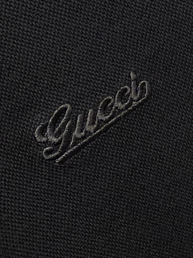 支持年后退换！ 古奇、2025新品长袖，时尚帅气，简约百搭款，胸前精致刺绣字母logo，定制原版面料，不