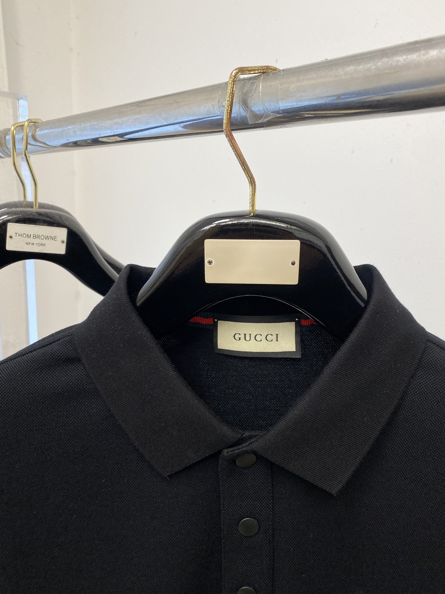 支持年后退换！ 古奇、2025新品长袖，时尚帅气，简约百搭款，胸前精致刺绣字母logo，定制原版面料，不