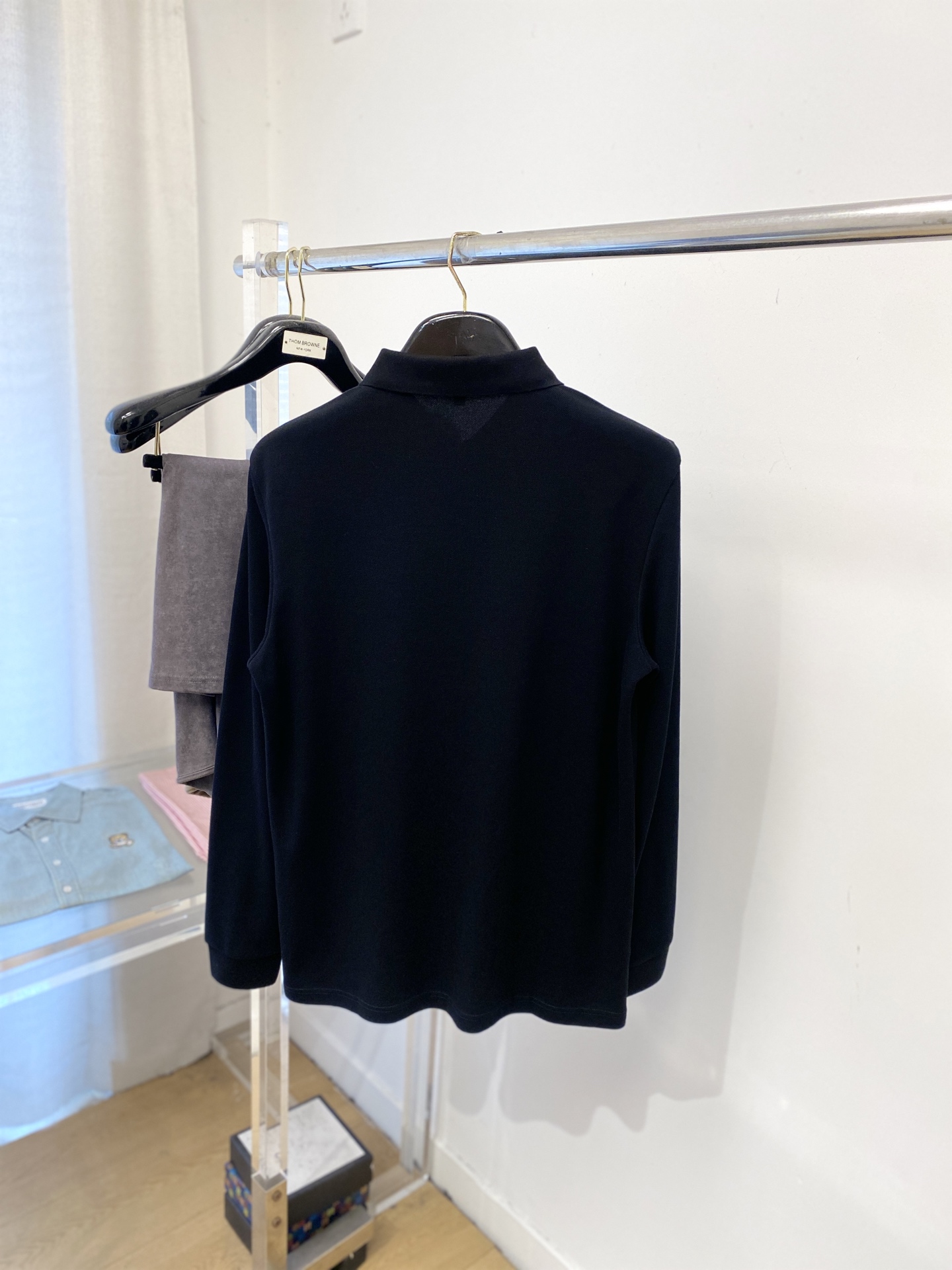 支持年后退换！ 古奇、2025新品长袖，时尚帅气，简约百搭款，胸前精致刺绣字母logo，定制原版面料，不