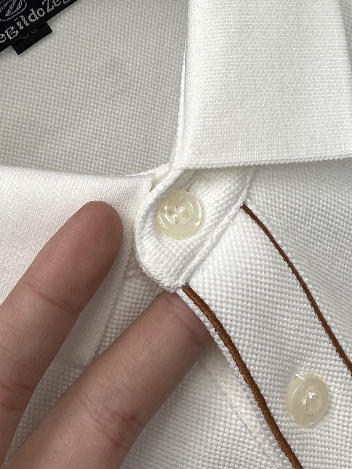 支持年后退换！ 杰尼亚、2025新品长袖，时尚帅气，简约百搭款，胸前精致刺绣图案logo，定制原版面料，