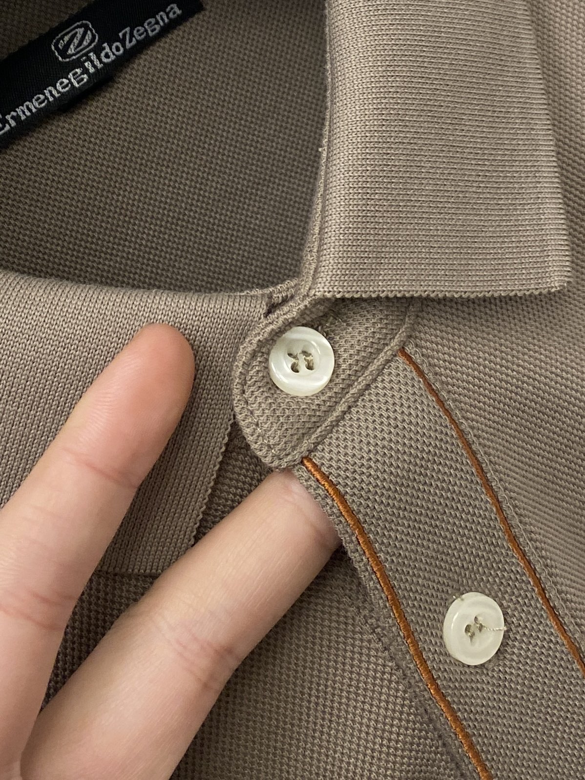 支持年后退换！ 杰尼亚、2025新品长袖，时尚帅气，简约百搭款，胸前精致刺绣图案logo，定制原版面料，