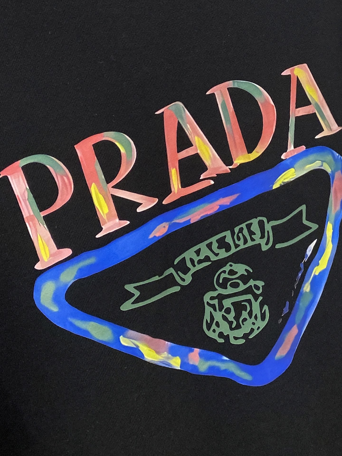 支持年后退换！ 普拉达、2025新品卫衣，时尚帅气，简约百搭款，胸前精致刺绣字母logo，定制原版面料，