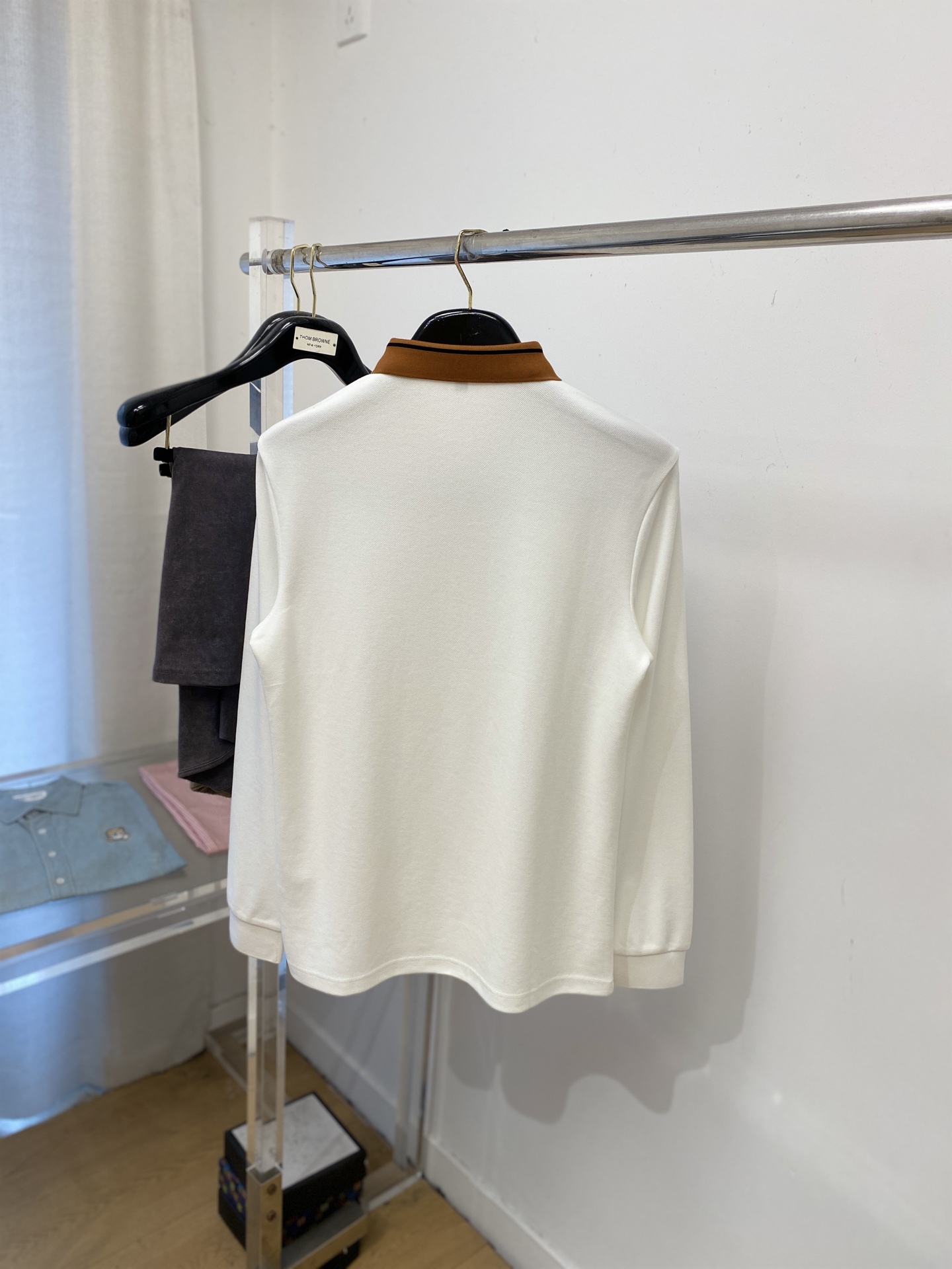 支持年后退换！ 杰尼亚、2025新品长袖，时尚帅气，简约百搭款，胸前顶级印胶字母logo，定制原版面料，