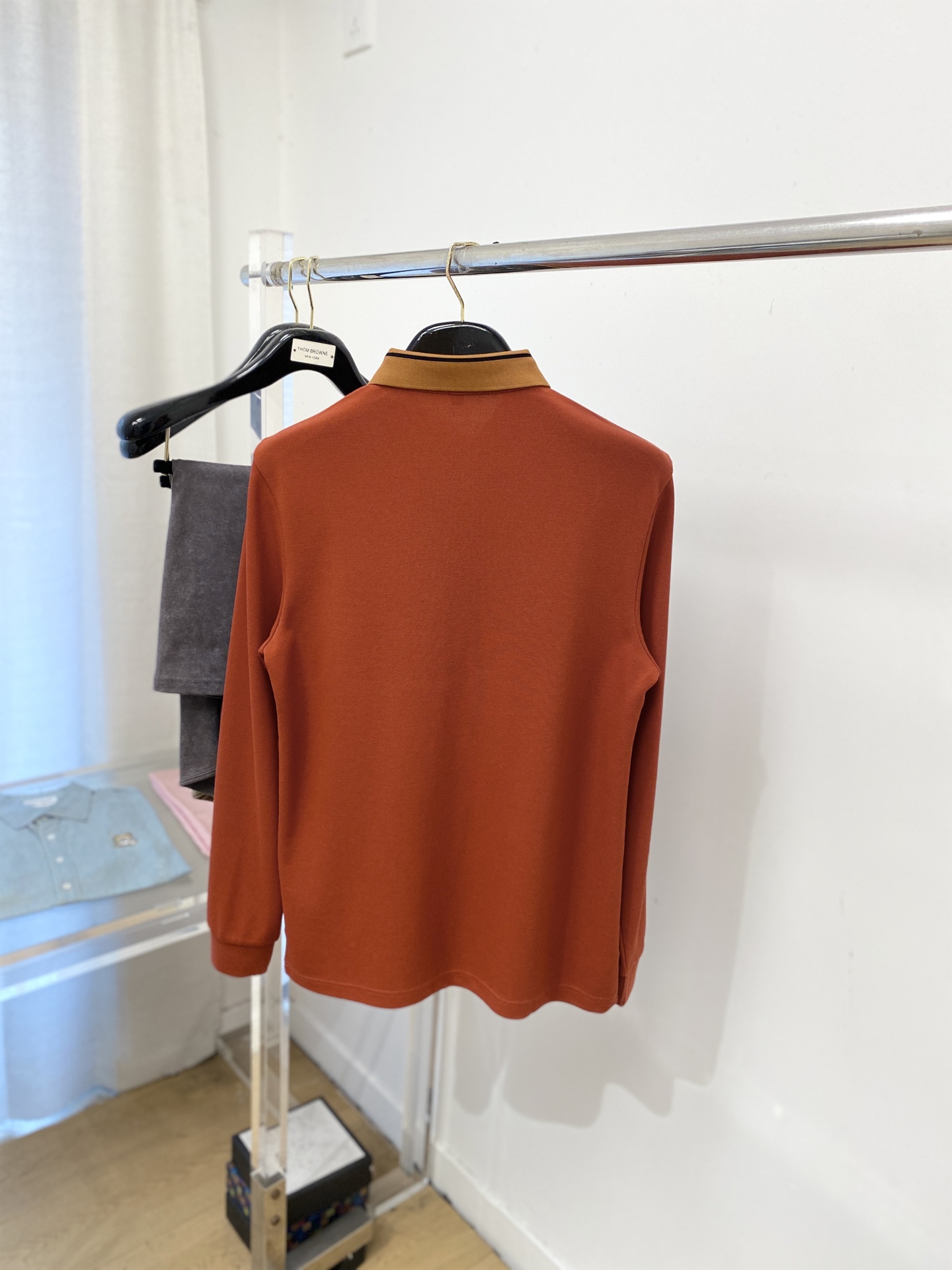 支持年后退换！ 杰尼亚、2025新品长袖，时尚帅气，简约百搭款，胸前顶级印胶字母logo，定制原版面料，